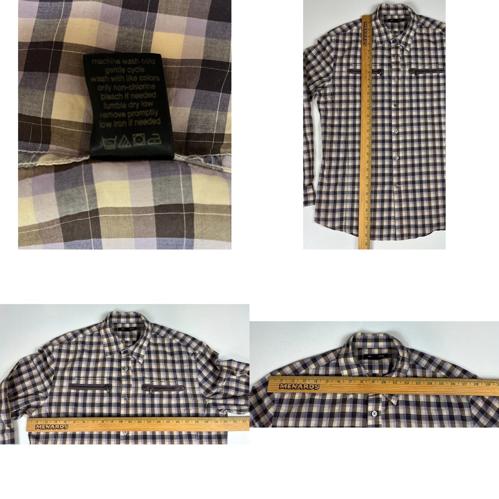 John Varvatos VINTAGE John Varvatos Button-Up Shirt Plaid XS? Size US M / EU 48-50 / 2 - 8 Thumbnail