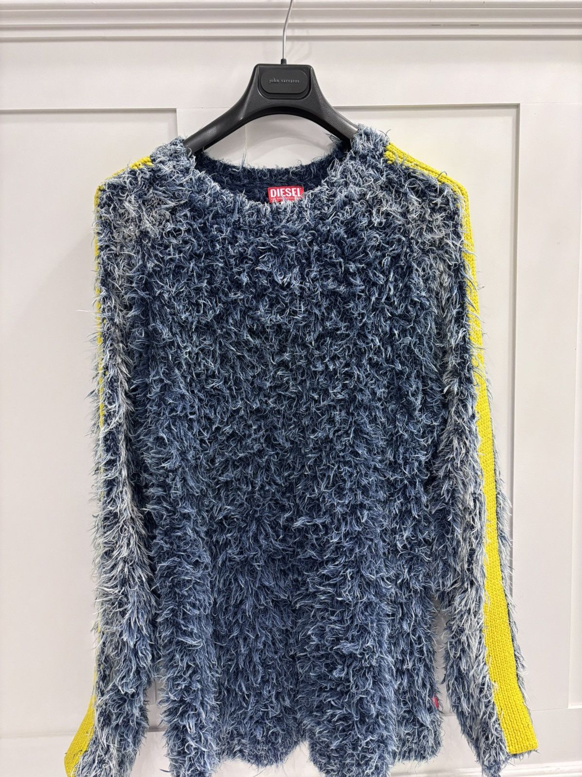 Diesel DIESEL Blue & Yellow K-Damon Sweater Size US L / EU 52-54 / 3 - 1 Thumbnail
