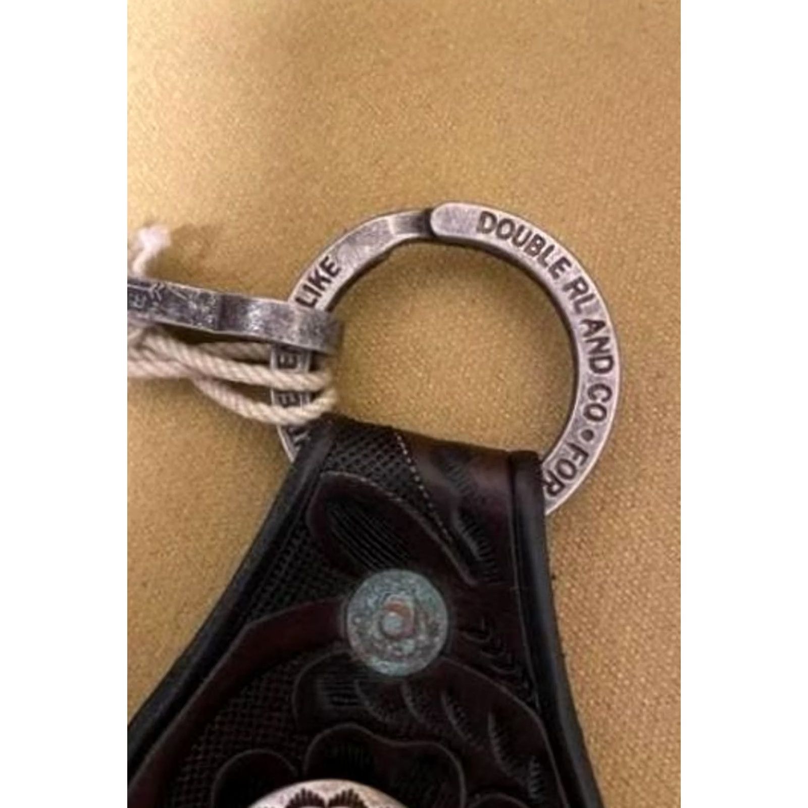 Ralph Lauren VINTAGE RRL Ralph Lauren Leather Key Ring Brown Concho Finished Size ONE SIZE - 2 Thumbnail
