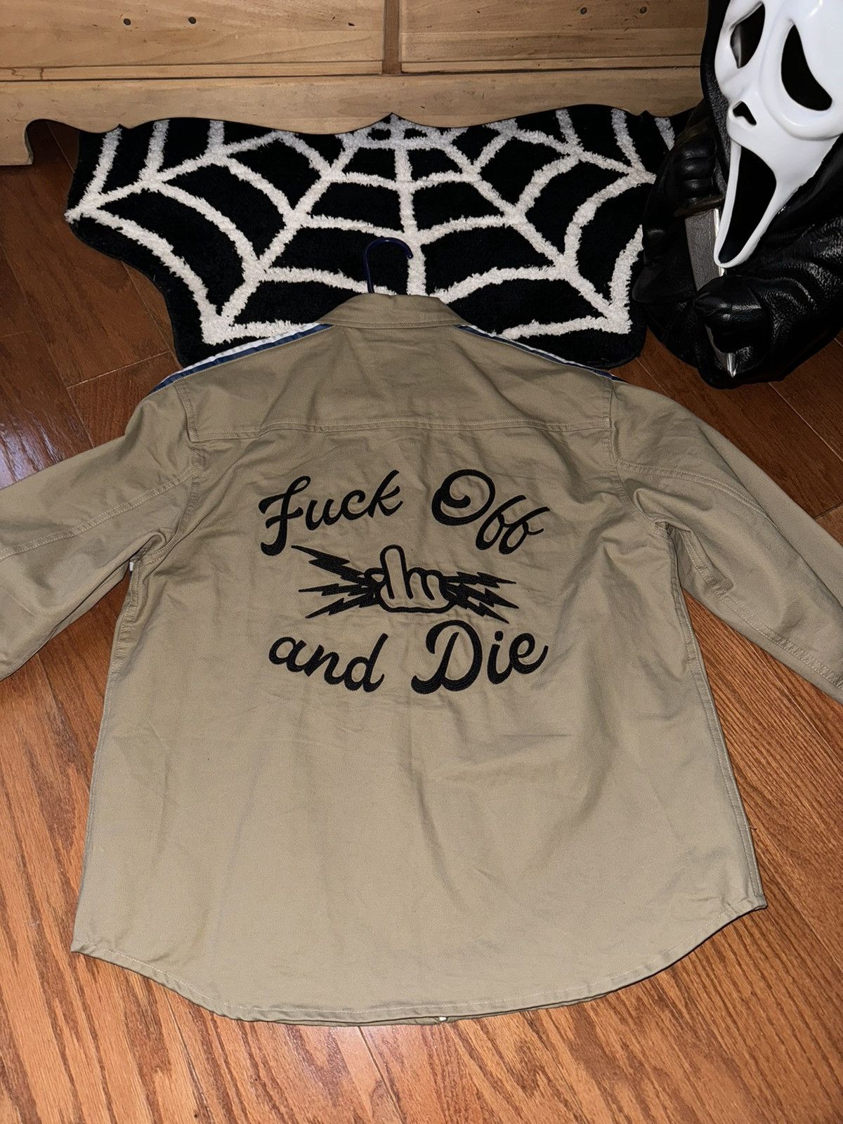 Fuck The Population LOGO TAPE ZIP UP WORK SHIRT Size US M / EU 48-50 / 2 - 3 Thumbnail