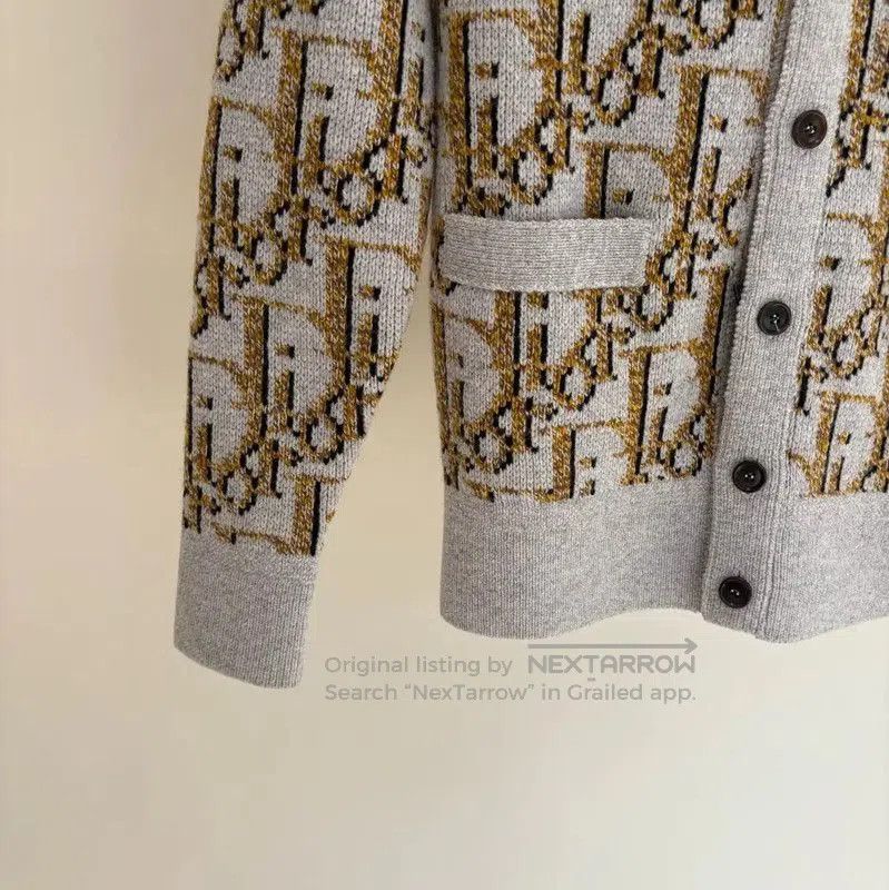 Dior Dior Gray Wool Long Cardigan for Women . Size XS / US 0-2 / IT 36-38 - 4 Thumbnail