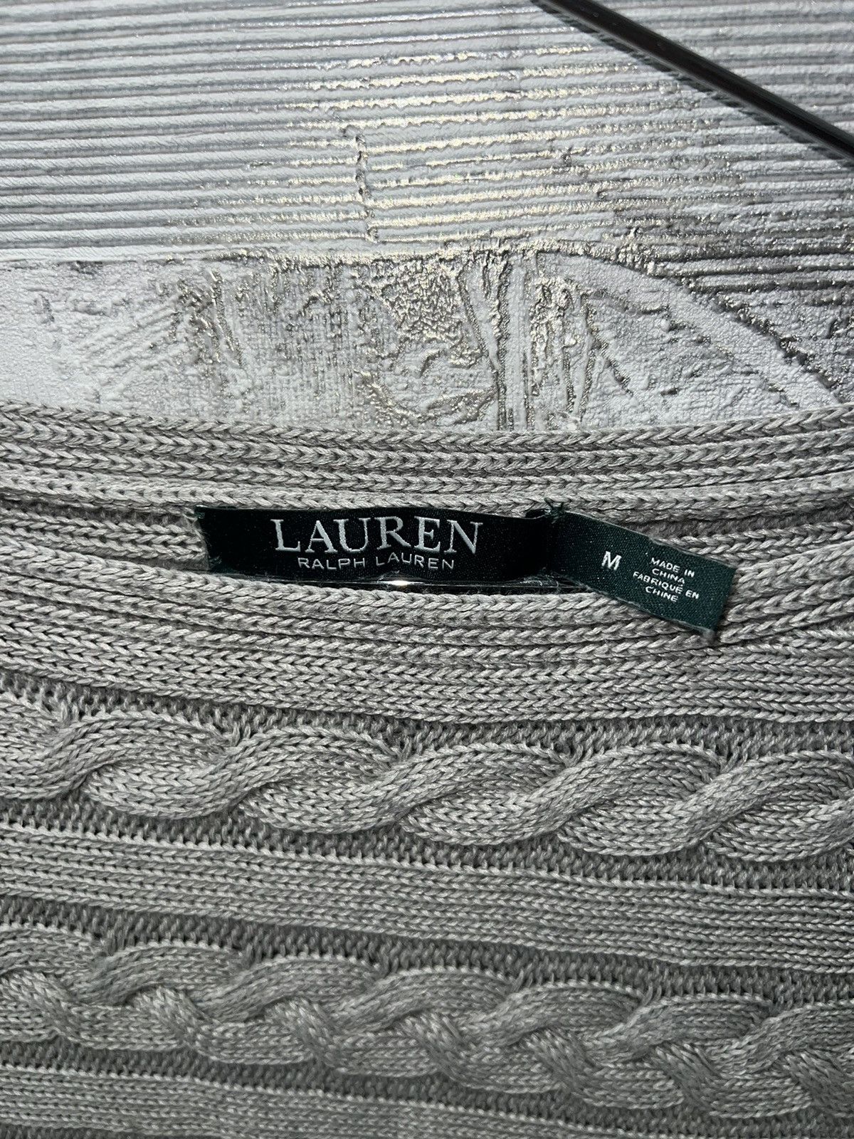 Polo Ralph Lauren × Vintage Polo Ralph Lauren Vintage Green Label knitted sweater gray Size M / US 6-8 / IT 42-44 - 2 Thumbnail
