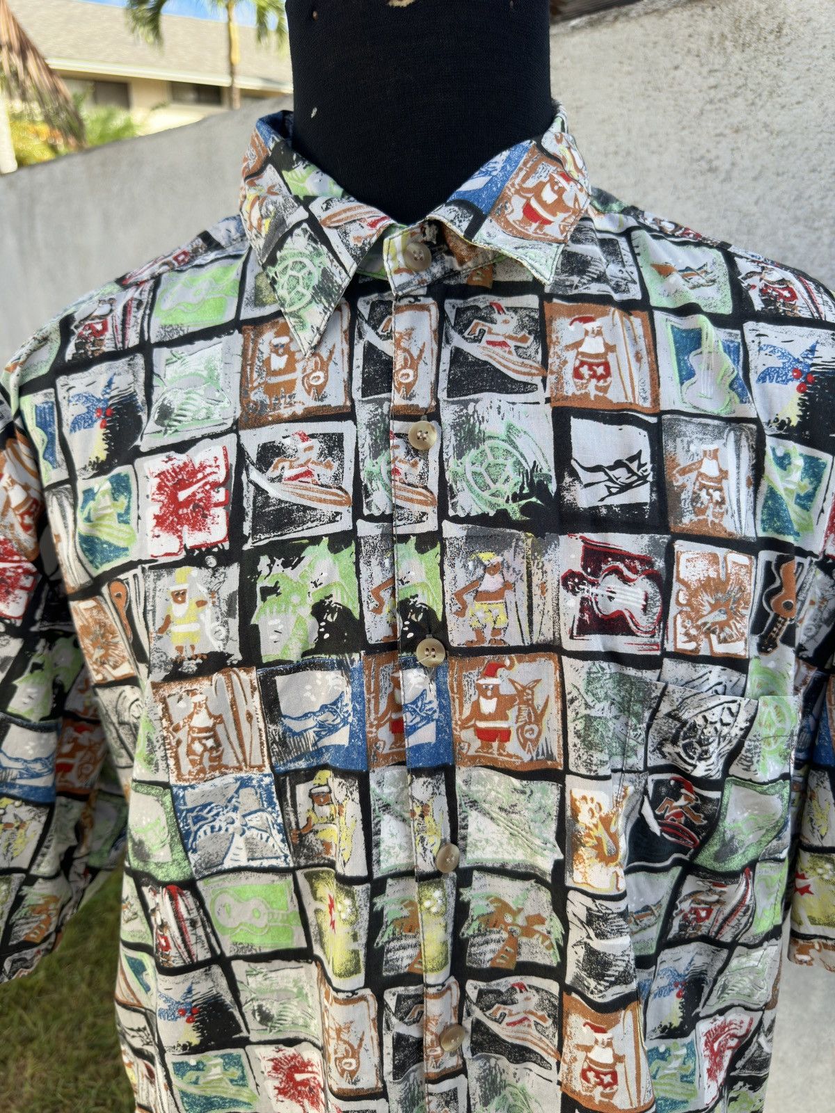 Other Kahala Hawaiian Print Full Button Multicolored Men's Large Size US L / EU 52-54 / 3 - 3 Thumbnail