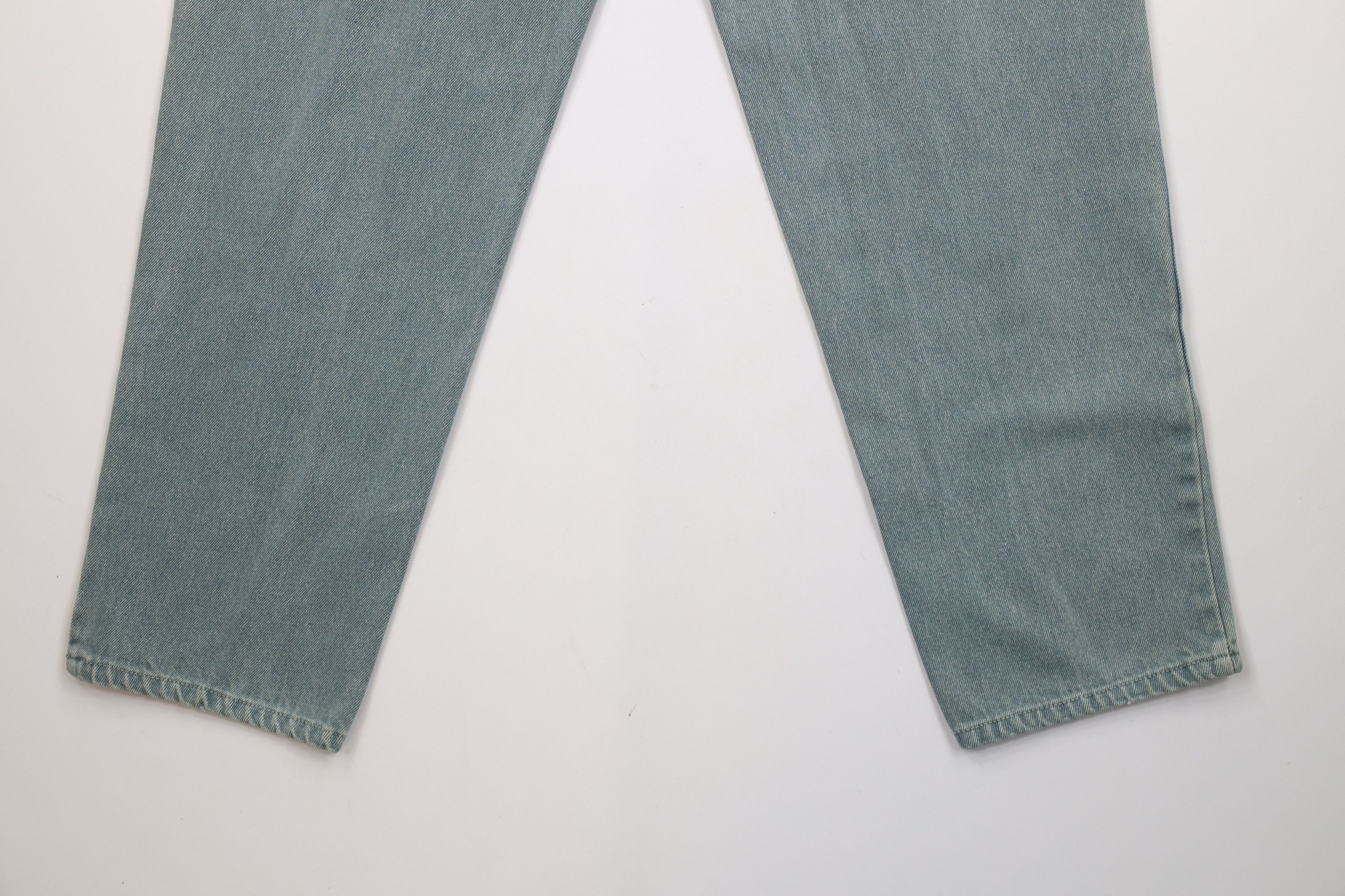 Vintage Vintage 90s Streetwear Stonewash Tapered Leg Jeans Teal Size US 32 / EU 48 - 14 Thumbnail