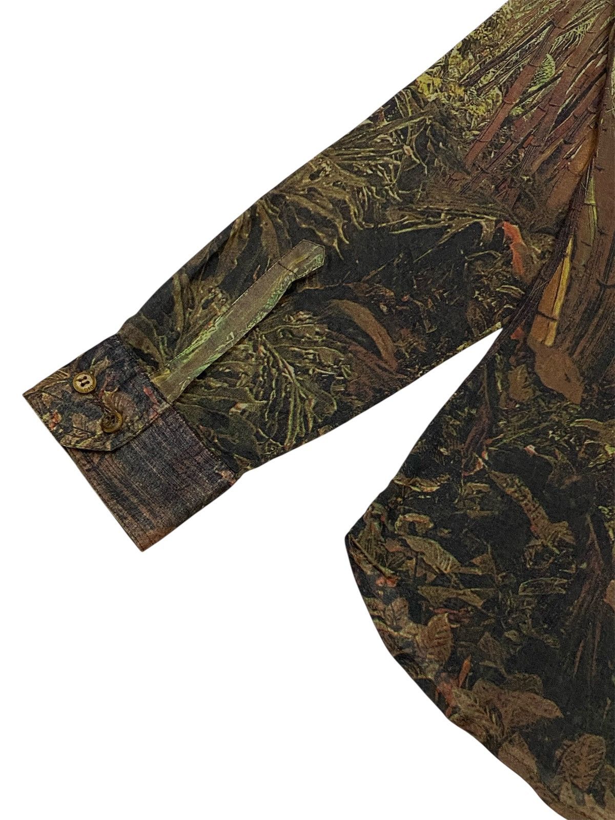Vintage 90s D&G Safari Print Paper Thin Button Ups Shirt