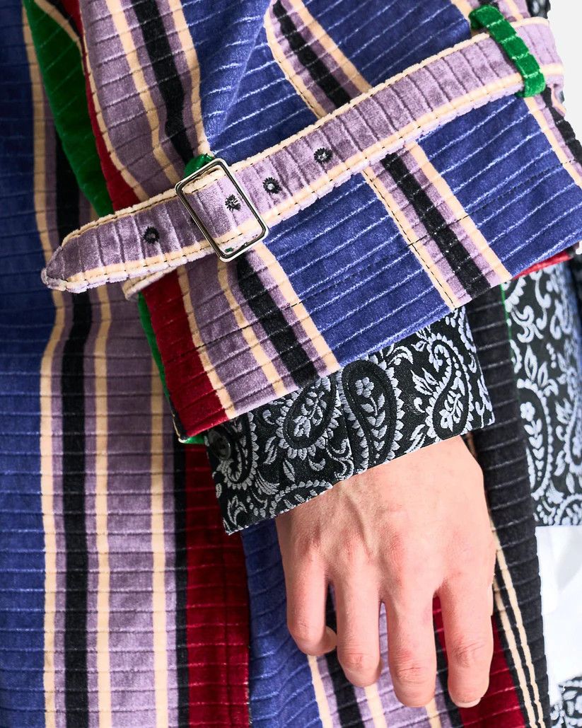 Comme des Garcons Homme Plus o1s1v1r1oon0925 Paneled Patchwork Coat in Multicolor Size US XXL / EU 58 / 5 - 5 Thumbnail