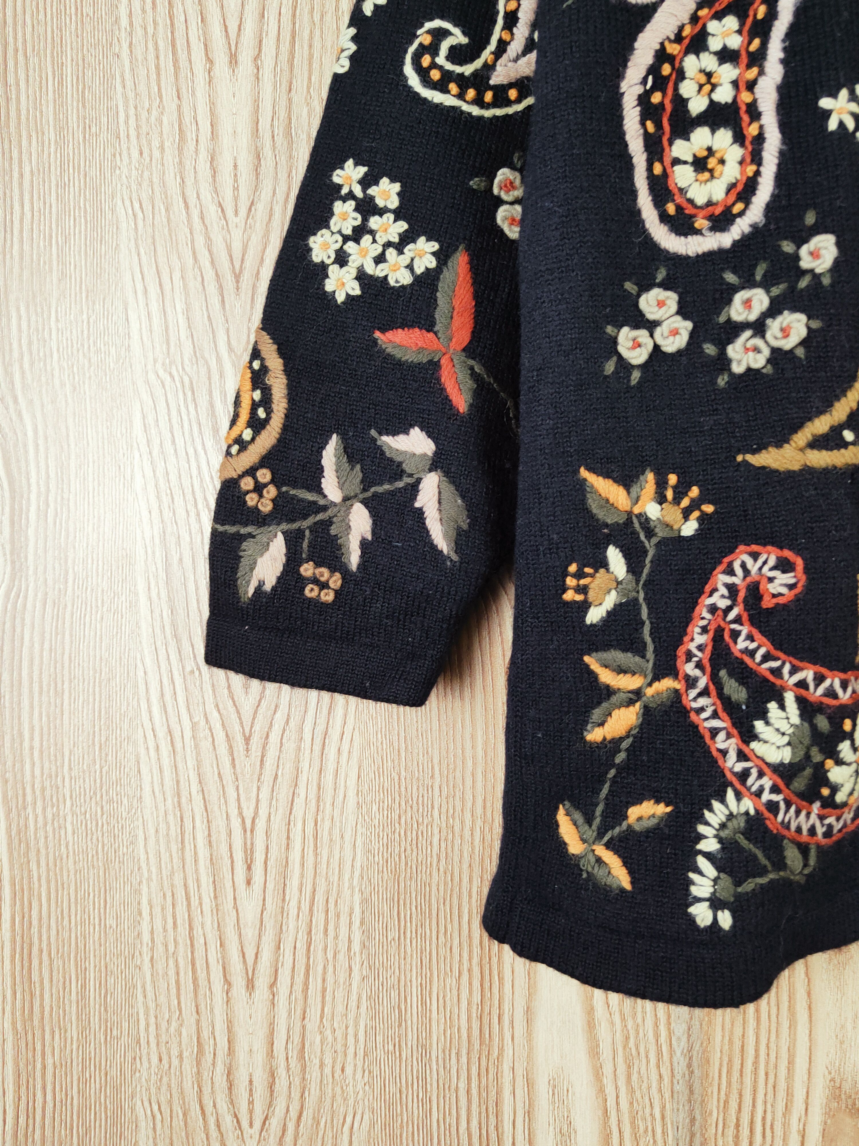 Japanese Brand × Vintage Vintage Art - Costa del Sol Black Knitwear Button Up Shirts Size M / US 6-8 / IT 42-44 - 4 Thumbnail