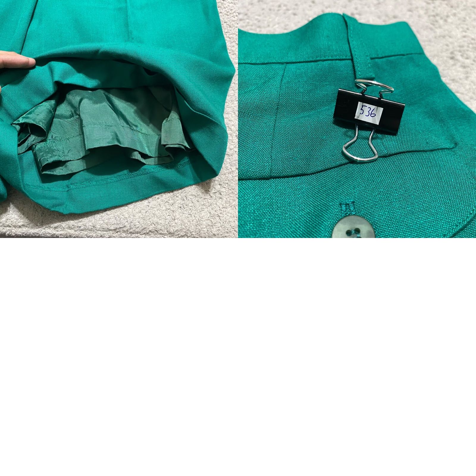 Talbots VINTAGE Talbots Green Pleated Culotte Bermuda Womens 8 Inseam 10" NWT 90s Style Cute Breezy Retro Holiday Women’s Pants Size 30" / US 8 / IT 44 - 8 Thumbnail