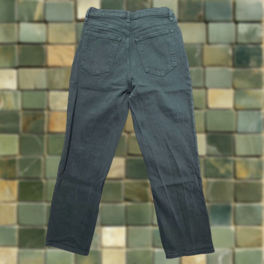 Abercrombie & Fitch Abercrombie & Fitch Jeans 90s Straight High Rise 28W 28L Green Denim Womens Classic 5-Pocket Size ONE SIZE - 1 Thumbnail