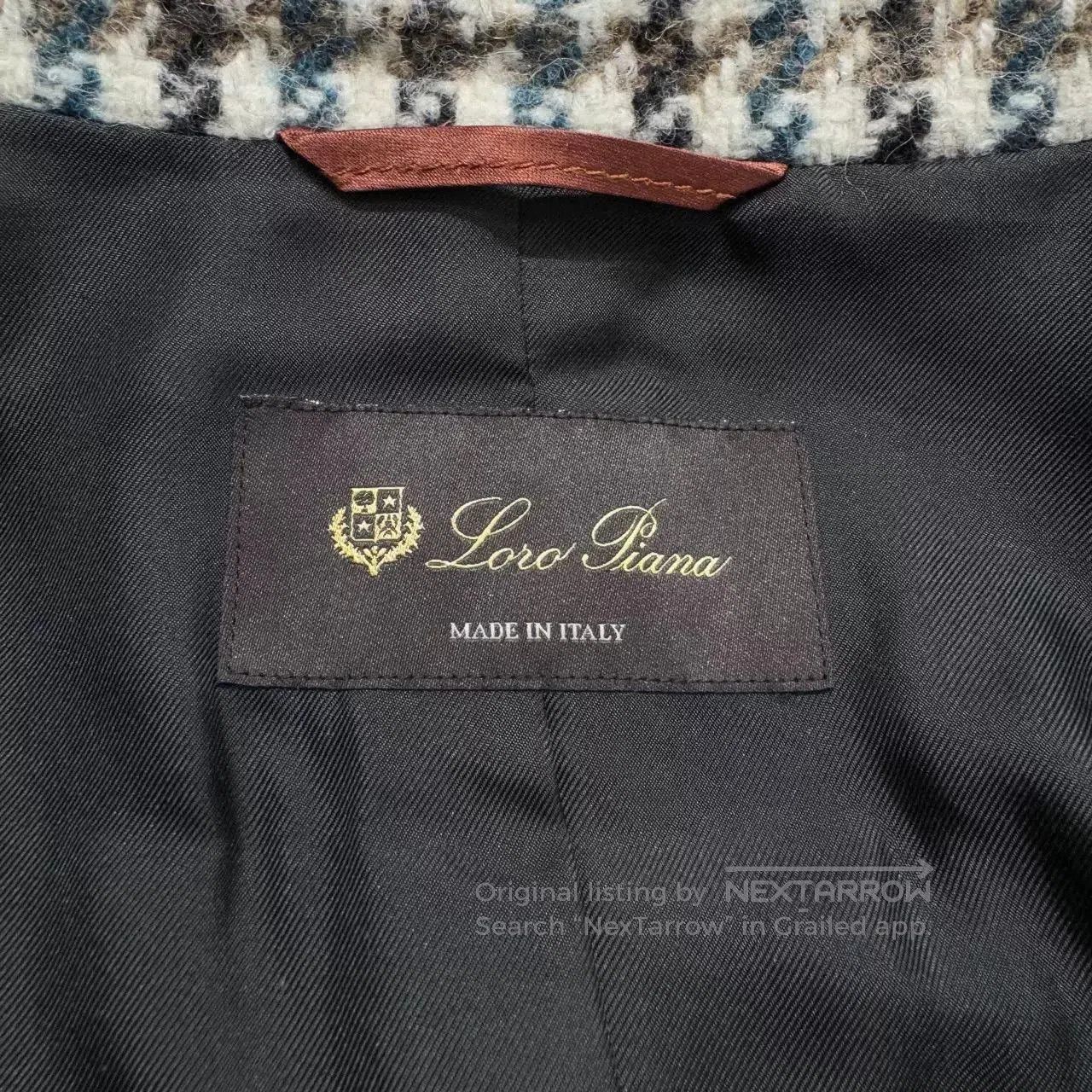 Loro Piana Loro Piana Houndstooth Wool Coat. Size US M / EU 48-50 / 2 - 2 Thumbnail
