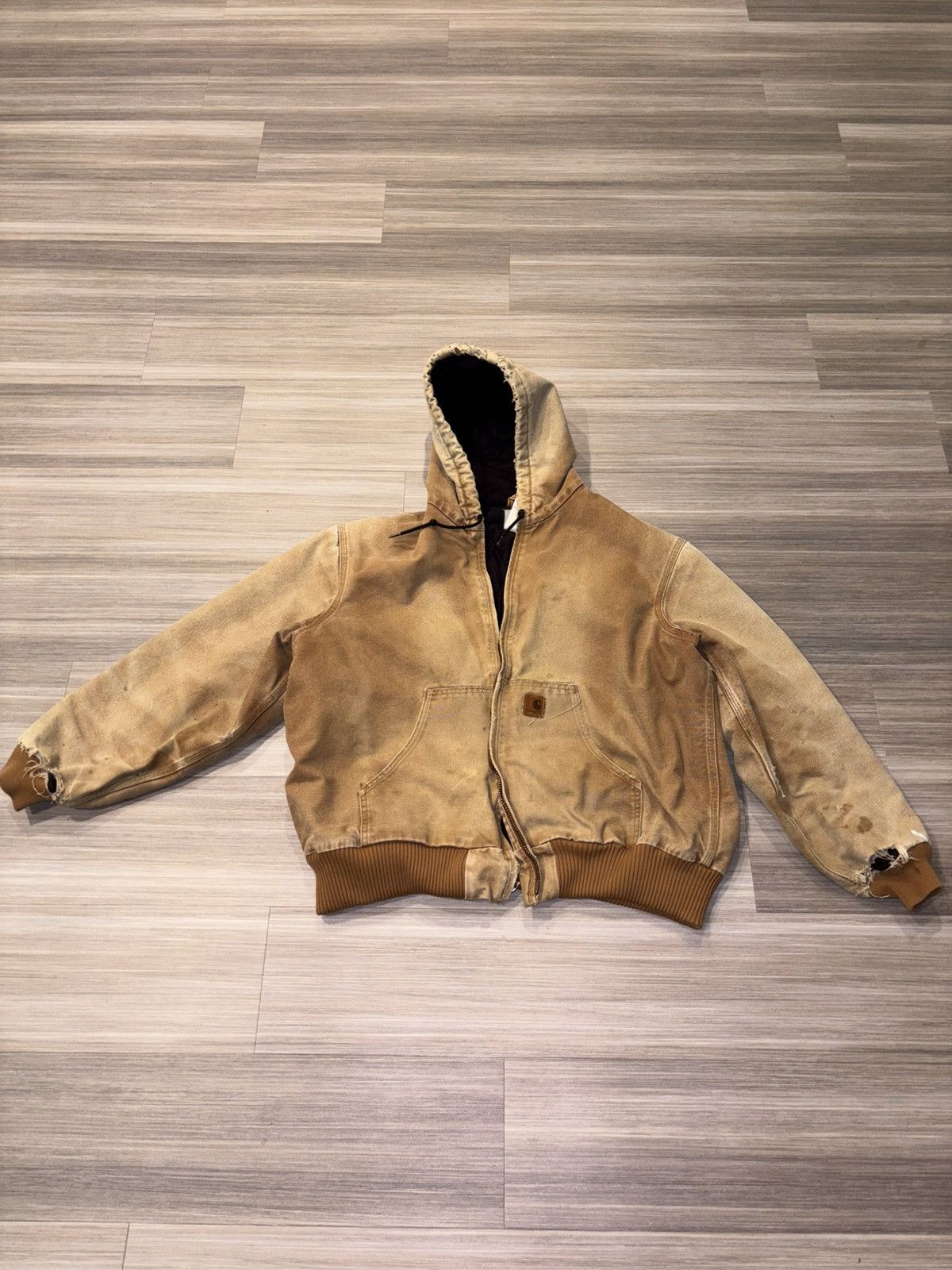Carhartt Vintage Carhartt Brown- Distressed Workwear Style Size US XL / EU 56 / 4 - 1 Thumbnail
