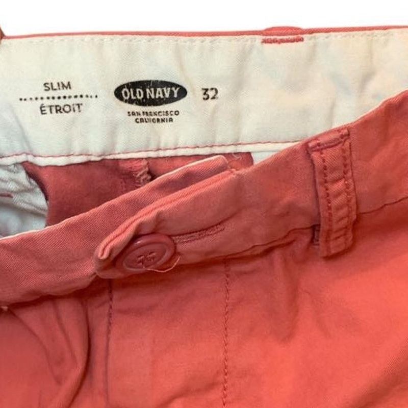 Old Navy 2 Pair Old Navy Chino Shorts Bermuda Pink/Charcoal 30/32 Men Size US 32 / EU 48 - 4 Thumbnail