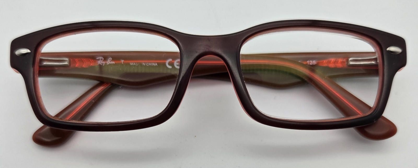 RayBan Ray Ban RB1530 3664 Youth Black & Orange FRAMES 46-16-125 Size ONE SIZE - 1 Thumbnail