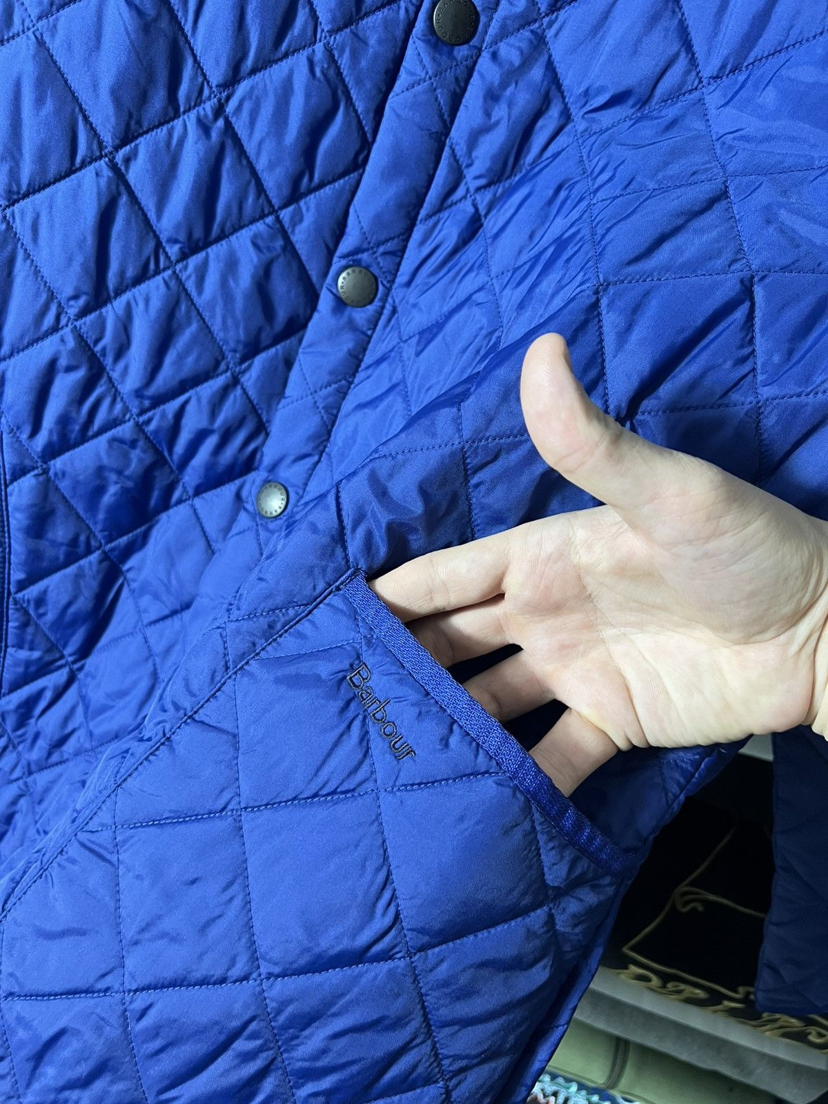 Barbour 🔥 Barbour Liddesdale Quilted Jacket — Royal Blue — Size L Size US L / EU 52-54 / 3 - 6 Thumbnail