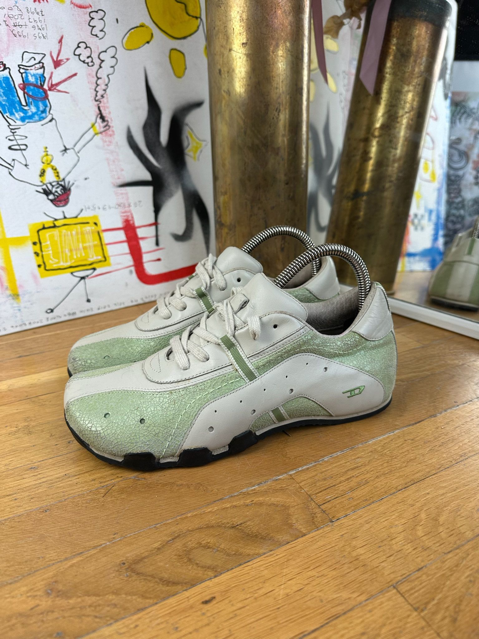 Diesel VINTAGE RARE DIESEL SNEAKERS 90s Y2K Size US 7 / IT 37 - 10 Thumbnail