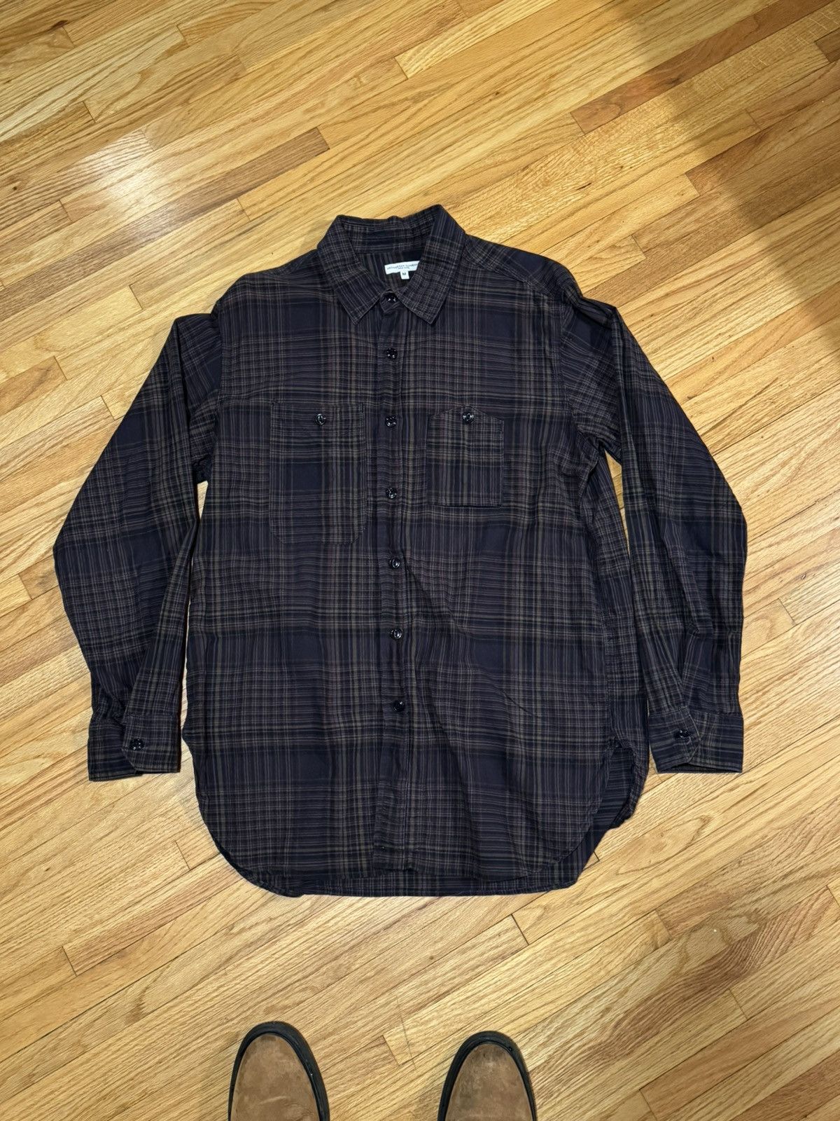 Engineered Garments Engineered Garments Work Shirt Navy Plaid Size US M / EU 48-50 / 2 - 1 Thumbnail