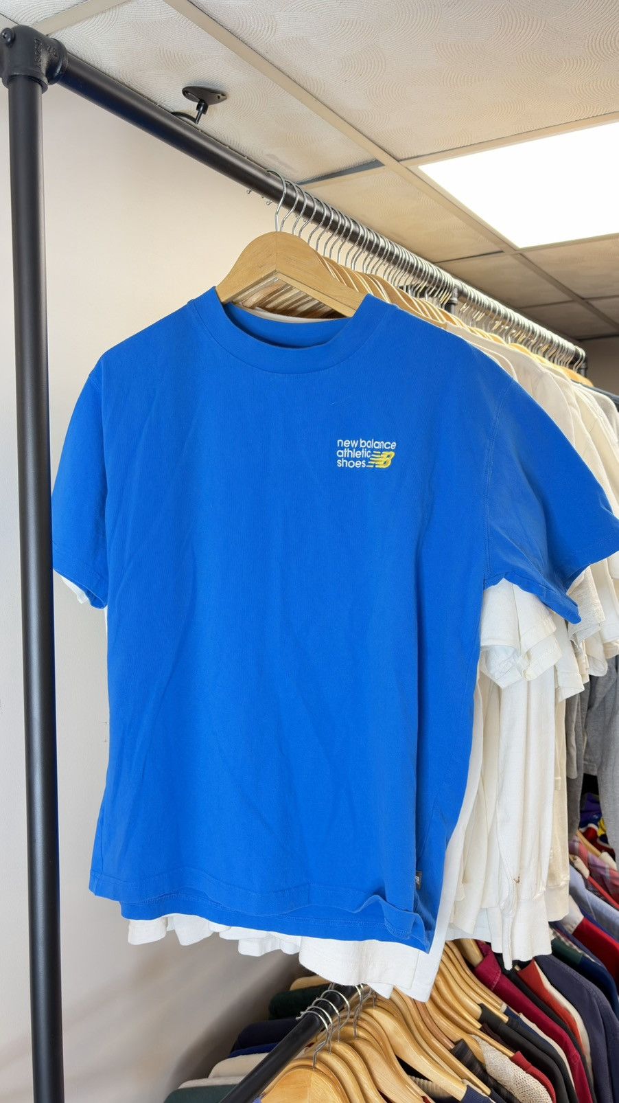 New Balance New Balance Athletics Premium Logo Blue Tee Size US L / EU 52-54 / 3 - 1 Thumbnail