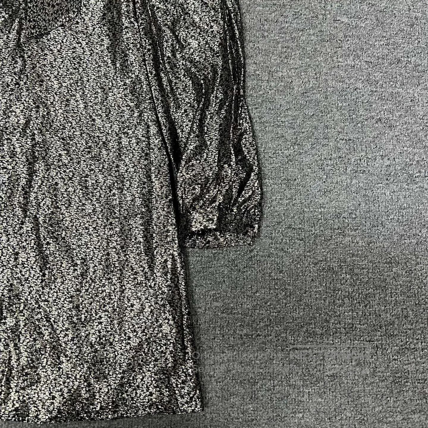 Yves Saint Laurent YSL Silver Ribbon Dress F34. Size XXS / US 00 / IT 34 - 2 Thumbnail