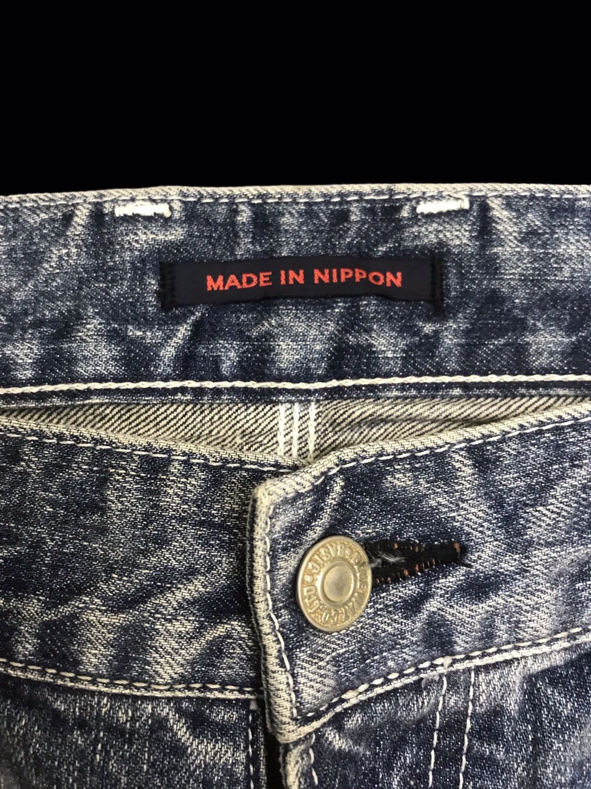 Japanese Brand 💥FLARE💥VINTAGE BLUE WAY SICK FADES FLARE DENIM F315 Size US 35 - 9 Thumbnail