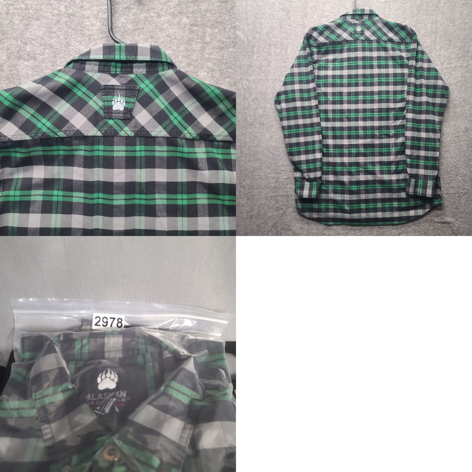 Vintage Duluth Alaskan Hardgear Shirt Mens L Tall Bore Nest Regular Fit Long Sleeve Button-Up Plaid Green Outdoors Complex Essentials Size US L / EU 52-54 / 3 - 8 Thumbnail