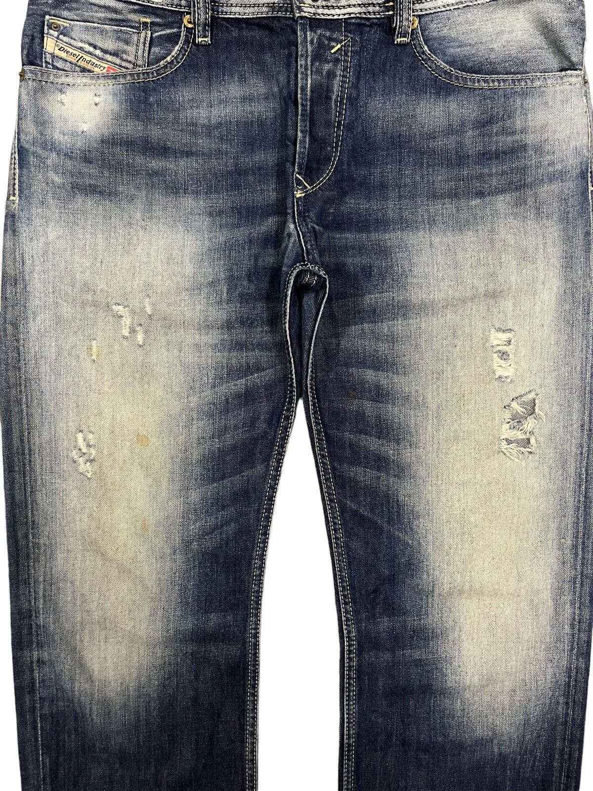 Diesel Vintage Diesel “Waykee” Regular Straight Distress Blue Jeans Size US 34 / EU 50 - 7 Thumbnail
