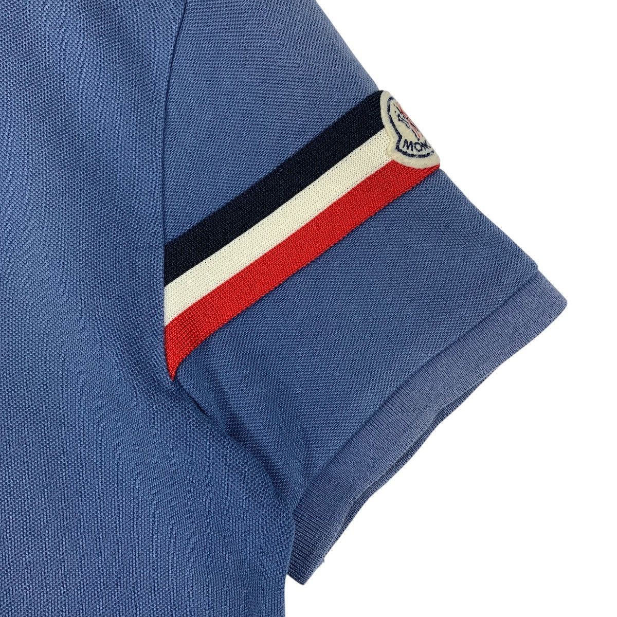 Moncler MONCLER blue polo tee Size US S / EU 44-46 / 1 - 7 Thumbnail