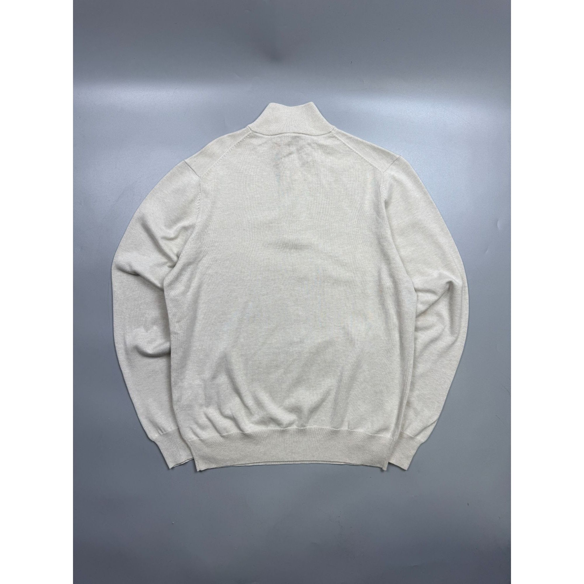 Hackett Hackett 1/3 Zip Cotton Silk Pullover Sweater (Y1270) Size US M / EU 48-50 / 2 - 12 Thumbnail