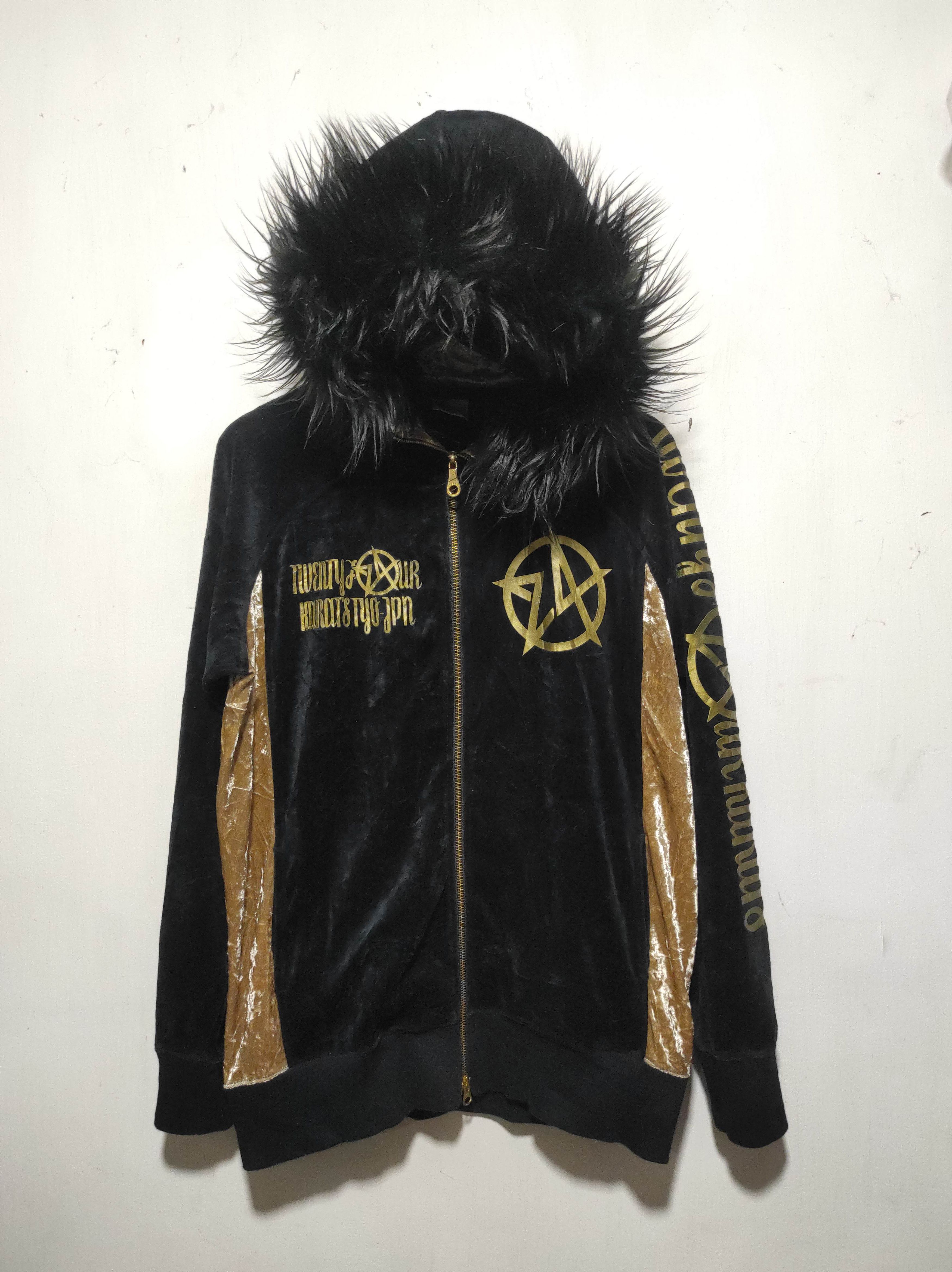 If Six Was Nine 24 Karats Velvet Zip Fur Hoodie if six was nine style Size US L / EU 52-54 / 3 - 11 Thumbnail