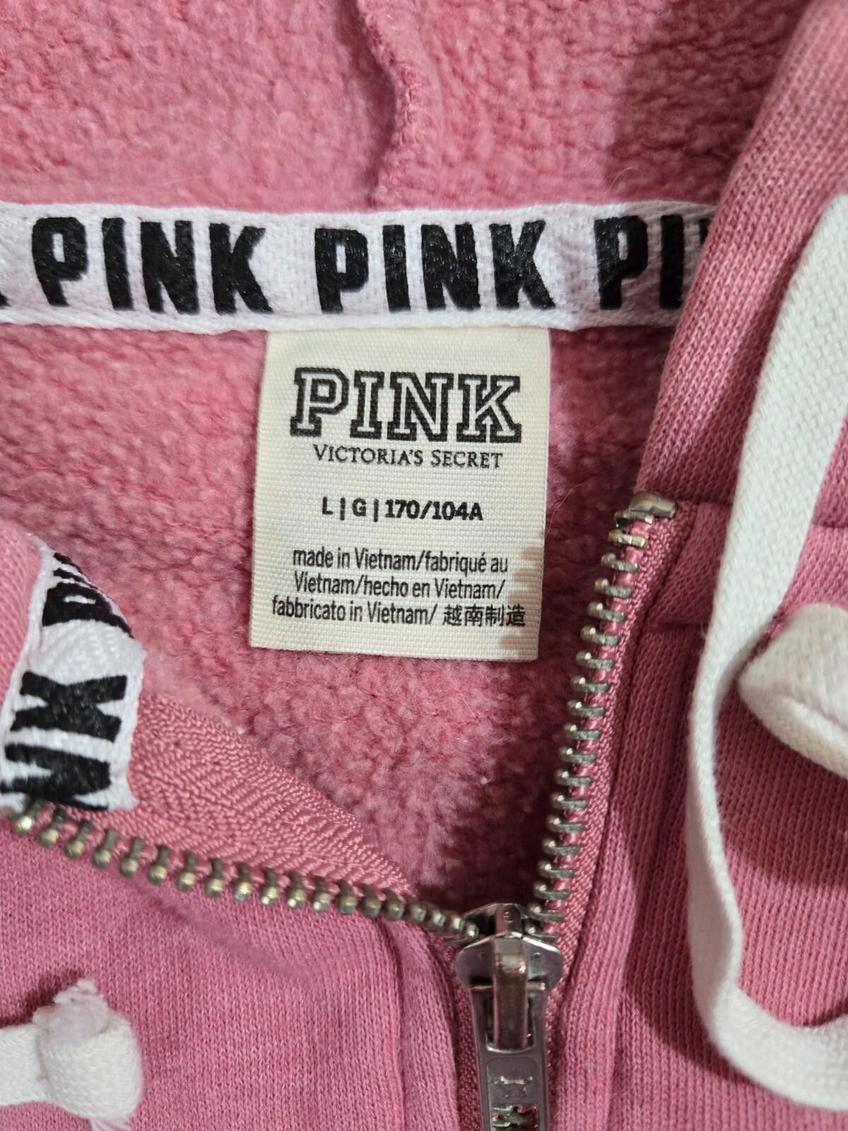 Designer Victoria's Secret PINK Tie Dye Full Zip Hoodie Size Large Size L / US 10 / IT 46 - 2 Thumbnail