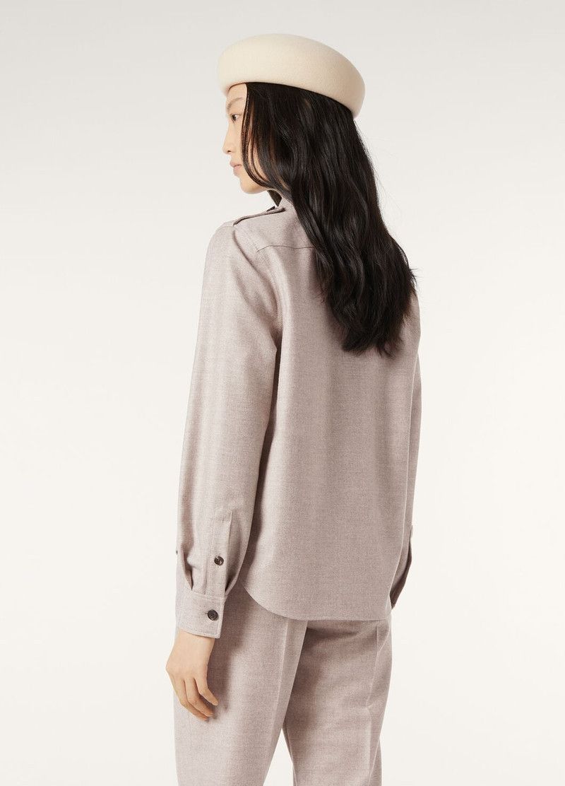 Loro Piana o1srvl11e0526 FAP2668 Anya Shirt in Light Beige Size L / US 10 / IT 46 - 5 Thumbnail