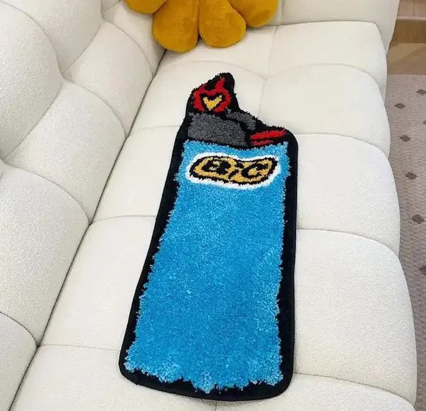 Other Blue Lighter Tufted Rug Art Rug Size ONE SIZE - 4 Thumbnail