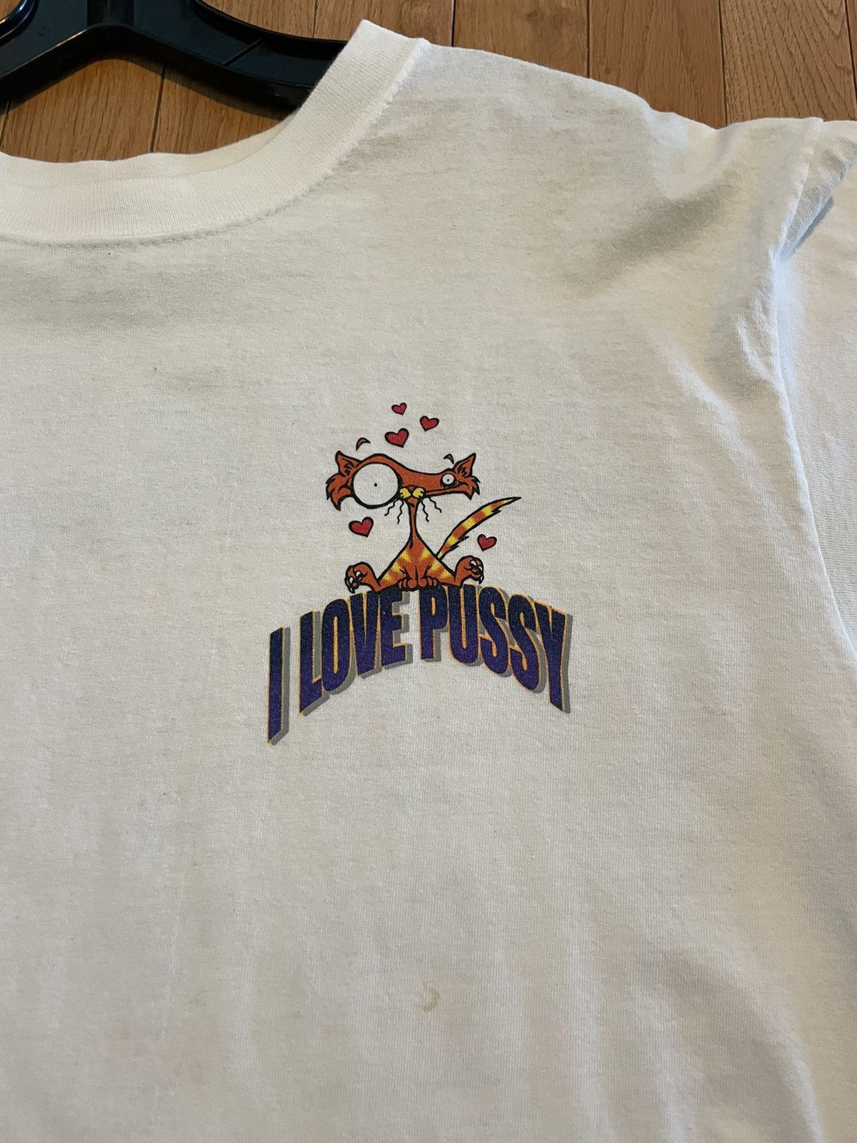 Anvil × Vintage Vintage “I Love Pussy” tee circa 2000 Size US L / EU 52-54 / 3 - 3 Thumbnail
