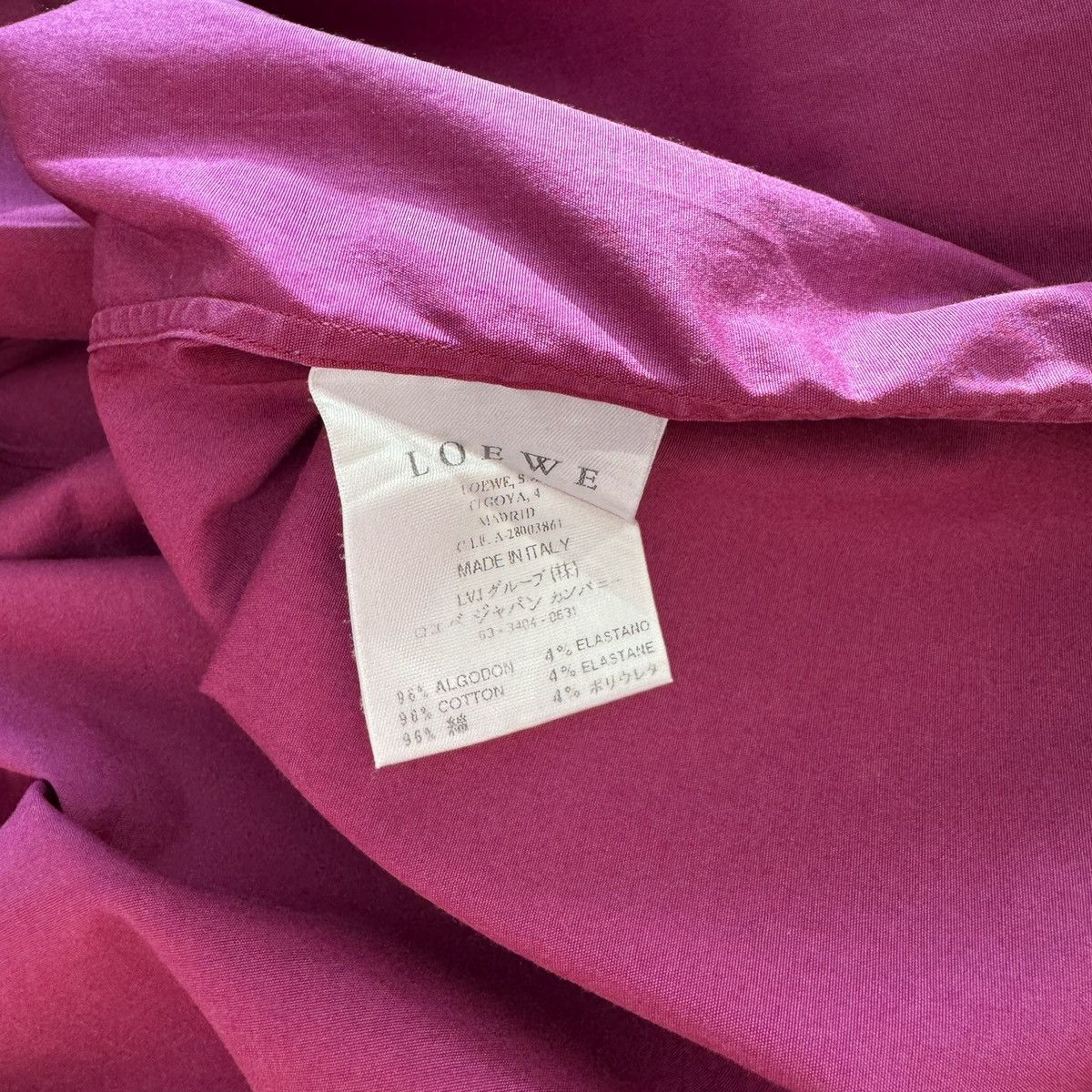 Loewe Loewe Classic Cotton Shirt Size US L / EU 52-54 / 3 - 11 Thumbnail