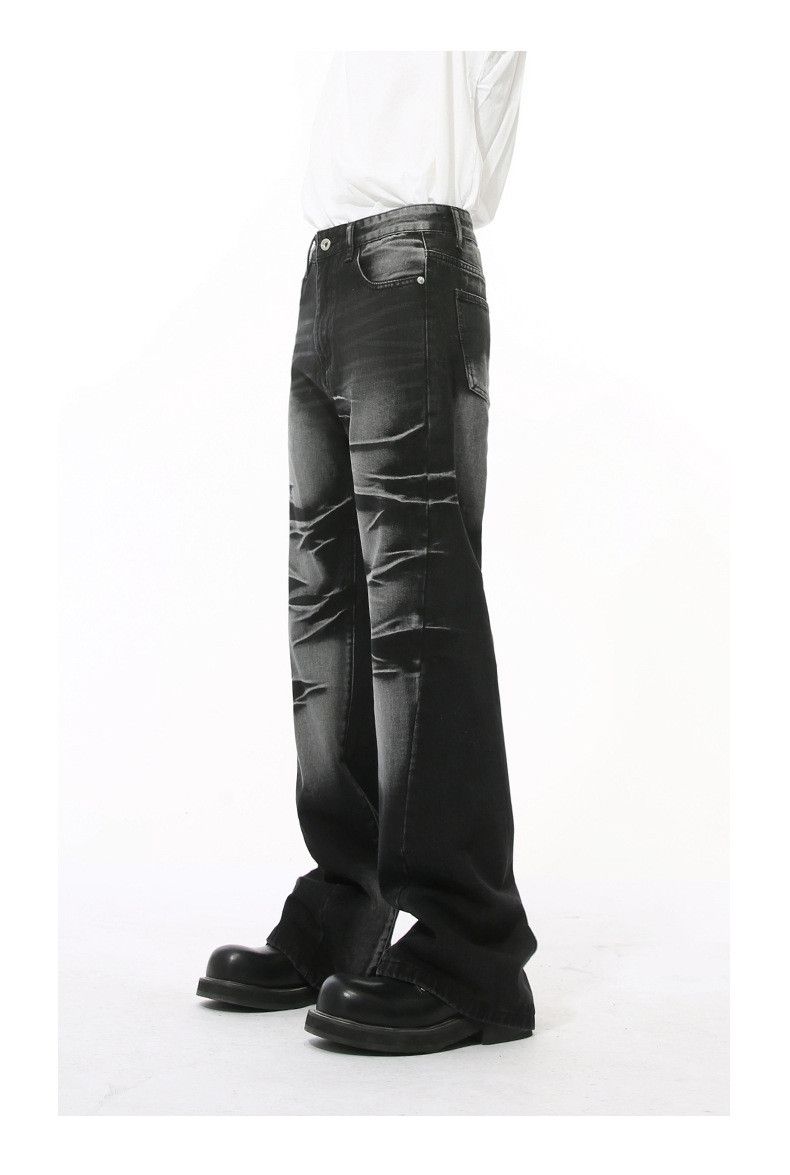 Japanese Brand × Jean Vintage Washed Heavy Loose Bootcut Jeans Size US 32 / EU 48 - 4 Thumbnail