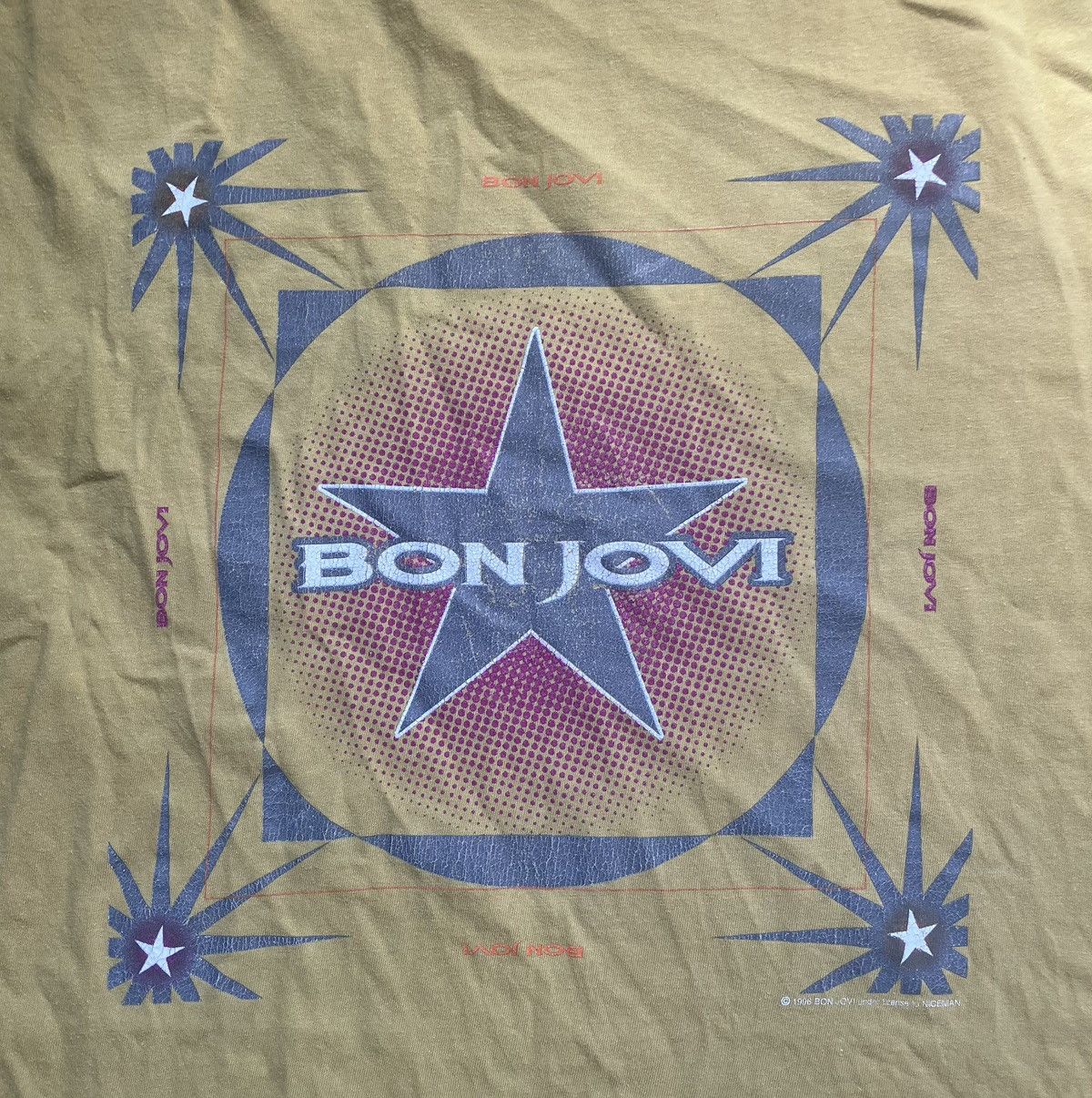 Band Tees Bon Jovi euro tour band tee Size US XL / EU 56 / 4 - 2 Thumbnail