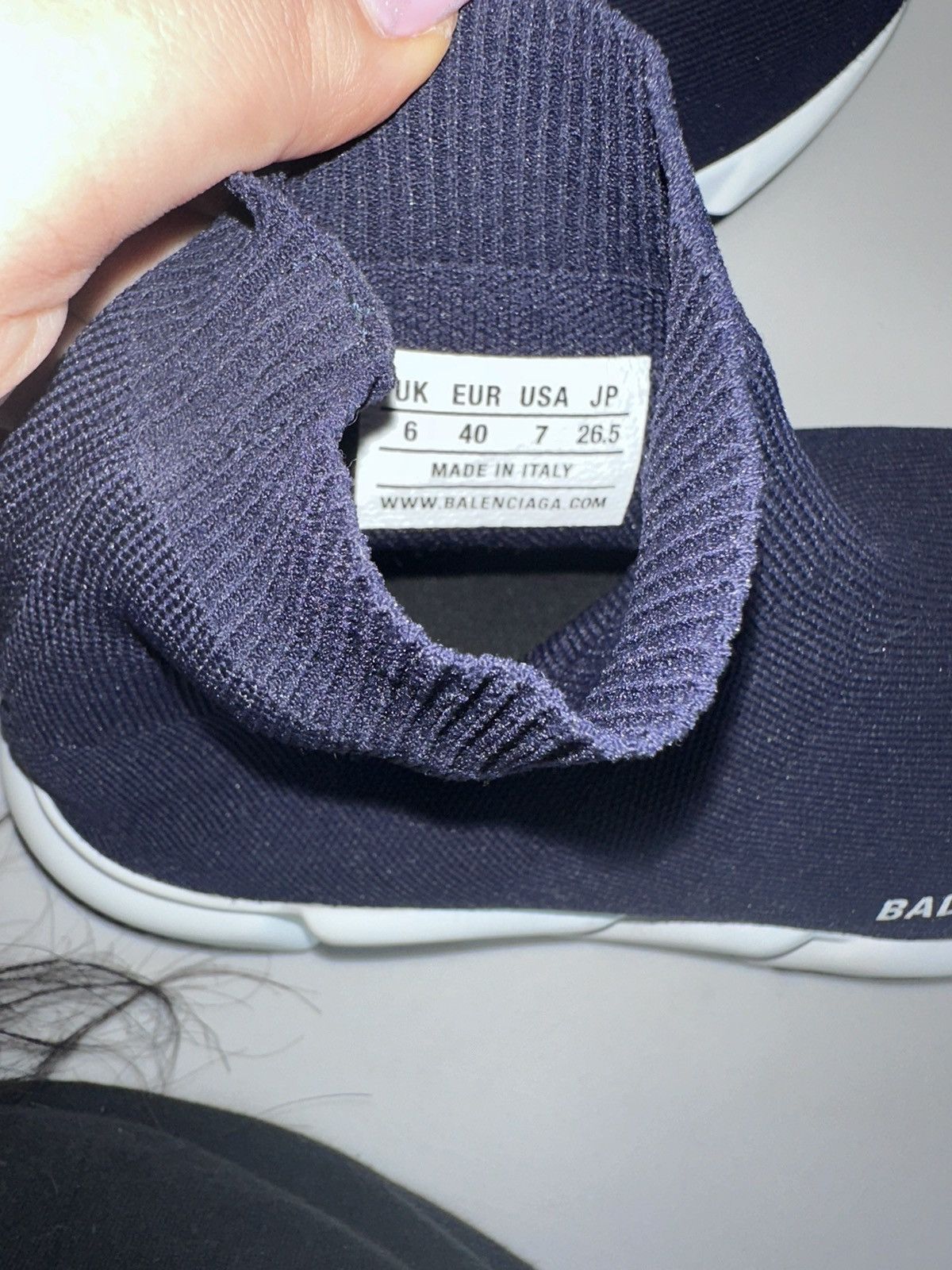 Balenciaga BALENCIAGA NAVY SPEED KNIT SOCK TRAINER SNEAKERS SIZE 7 Size US 7 / EU 40 - 6 Thumbnail