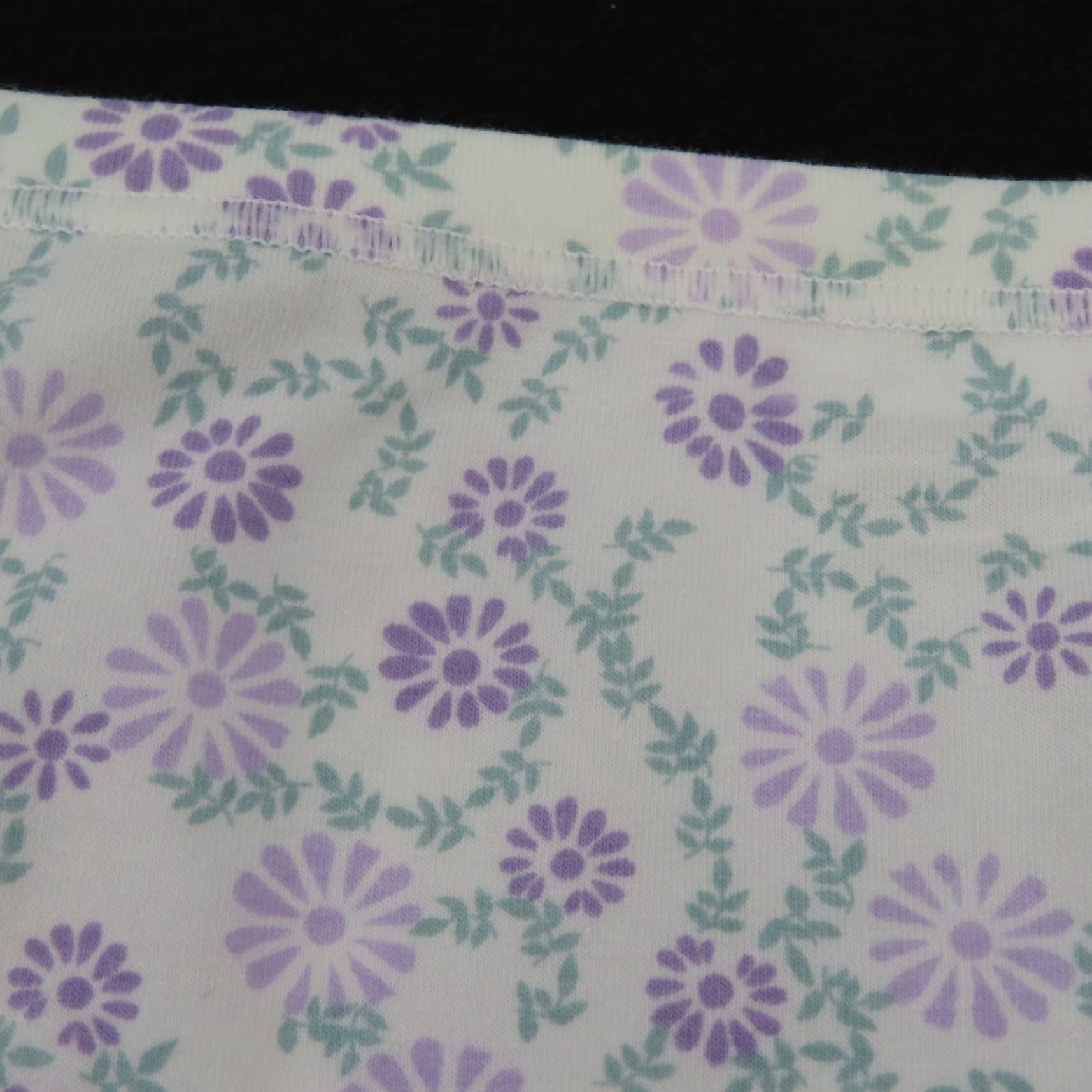 Vintage Bali Women Panties Hi Cut 2118 Medium M Purple Green White Floral NEW Brief Size 32" / US 10 / IT 46 - 6 Thumbnail