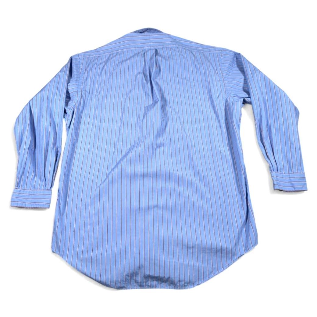 Ralph Lauren VINTAGE Ralph Lauren Shirt Adult LARGE Blue Striped Pony Logo Y2K Size US L / EU 52-54 / 3 - 3 Thumbnail