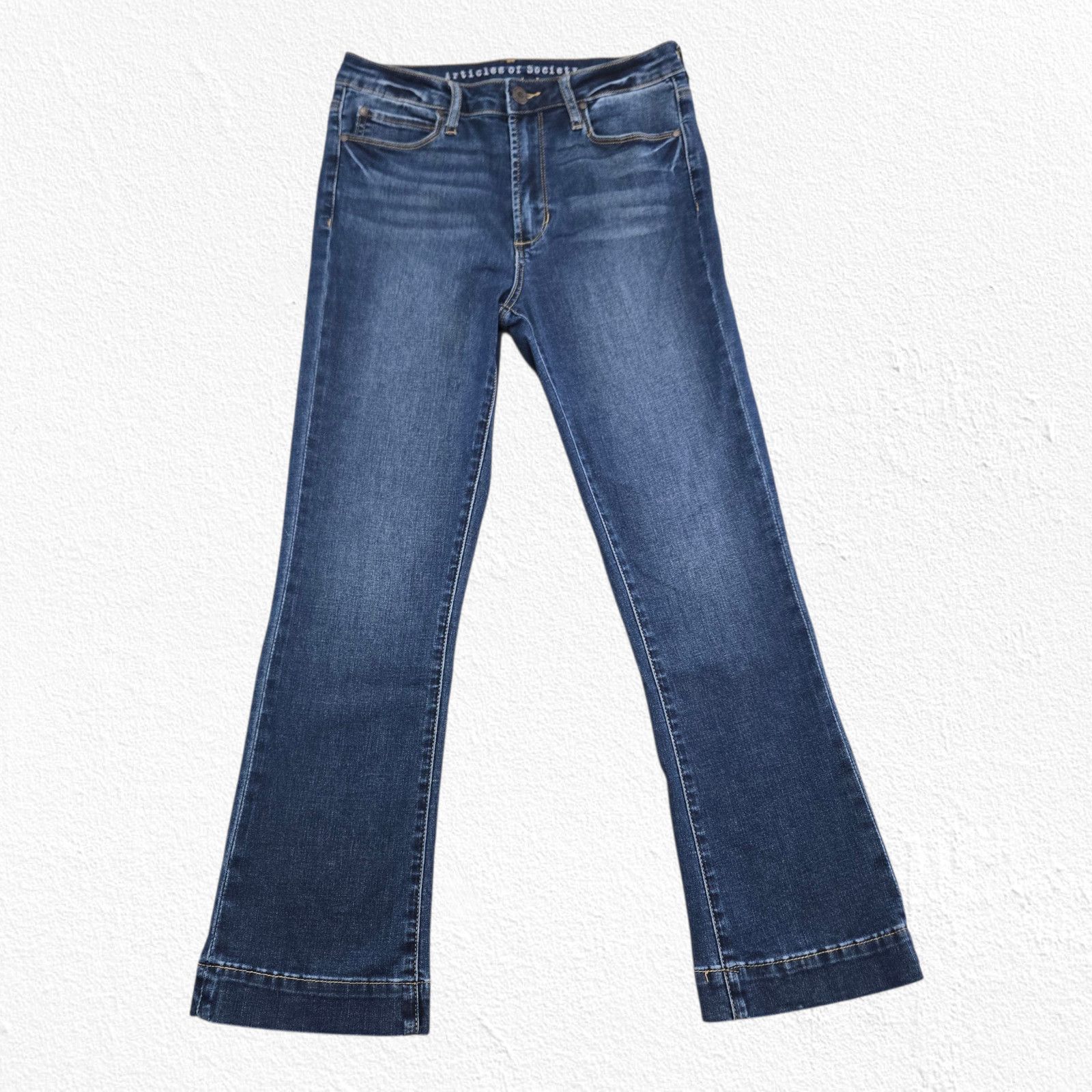 Other Dark Wash Chelsea Slim Crop Bootcut Jeans Size 27 Size 27" / US 4 / IT 40 - 3 Thumbnail