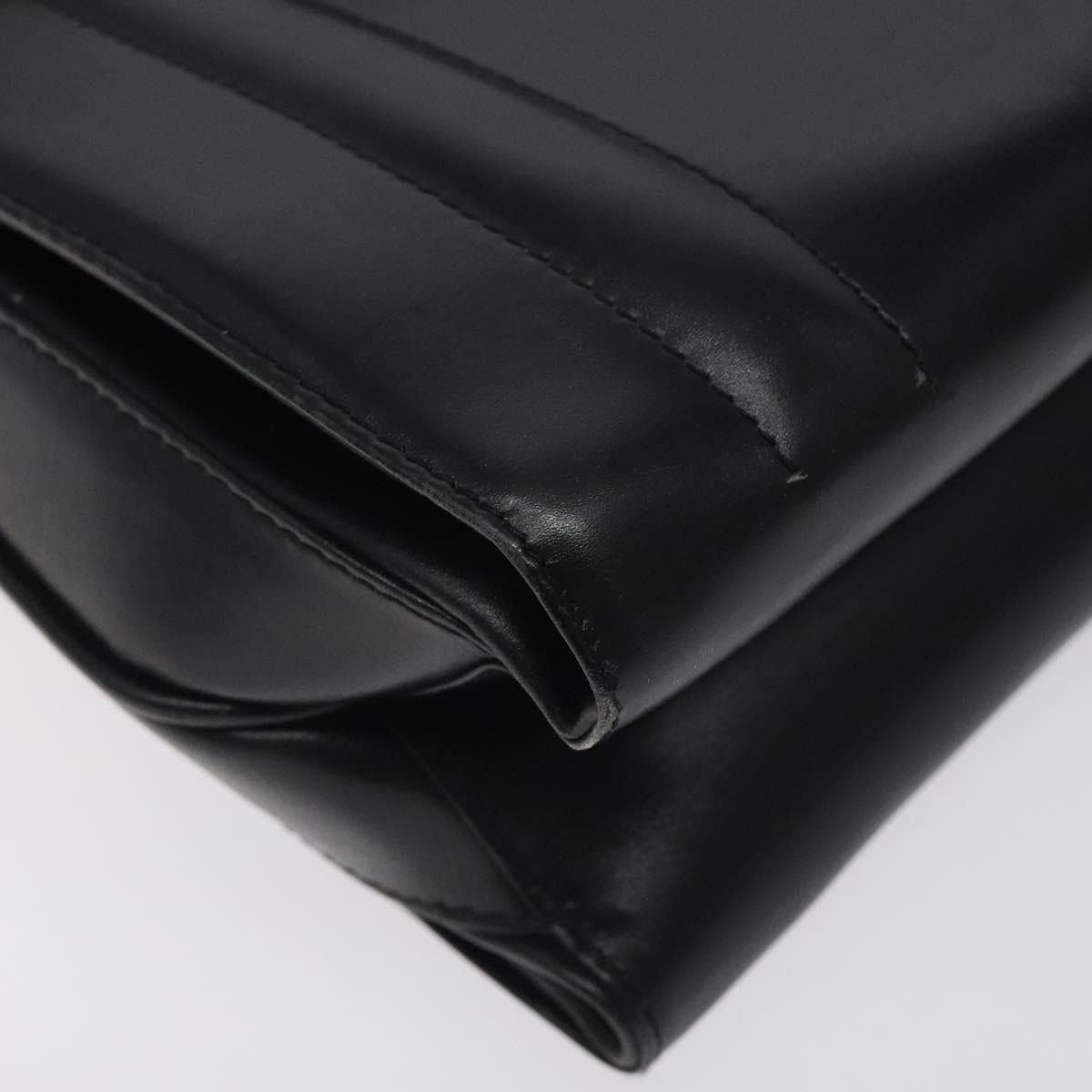 Gucci GUCCI Hand Bag Leather Black Gold Size ONE SIZE - 15 Thumbnail