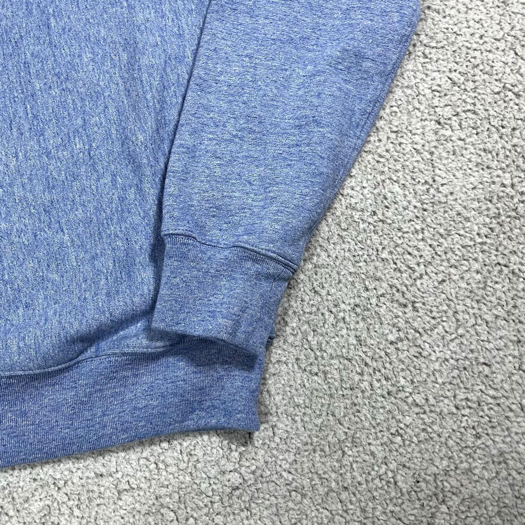 J.Crew VINTAGE J.CREW Sweatshirt Mens M Crewneck Heavyweight Fleece Blue, Cotton Polyester, Regular Fit, Solid, 80s-90s College Preppy style Mens Size US M / EU 48-50 / 2 - 7 Thumbnail
