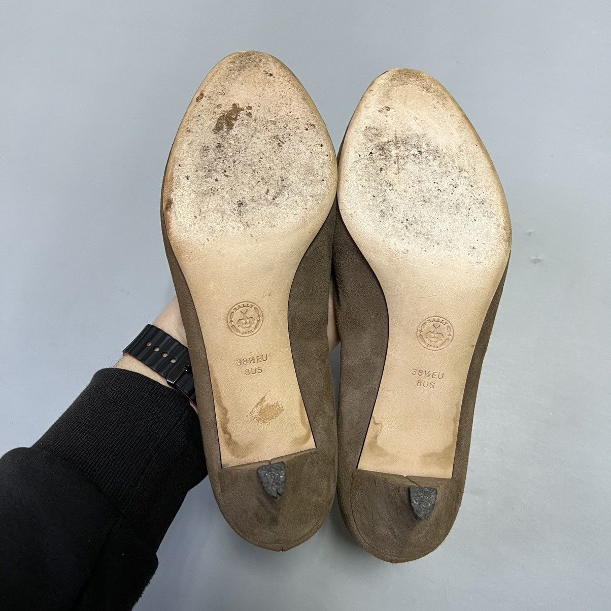 Bally Bally Suede Heels Brown Vintage Size US 8.5 / IT 38.5 - 10 Thumbnail