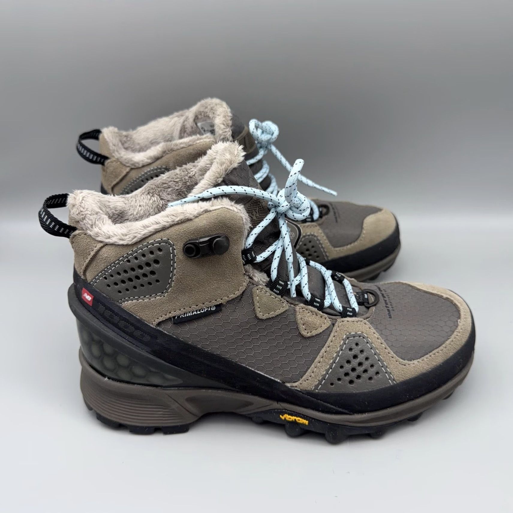 New Balance New Balance Boots Womens 7 Gray Primaloft Vibram Faux Fur Winter Hiking Boots Size US 5 / IT 35 - 6 Thumbnail