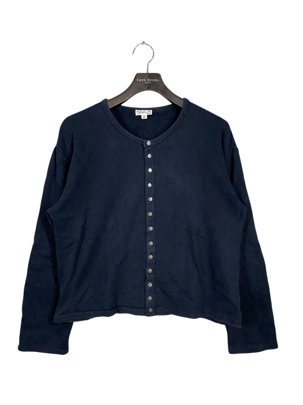 agnes b. Vintage agnes b sweater snap button size 2 Size L / US 10 / IT 46 - 1 Thumbnail