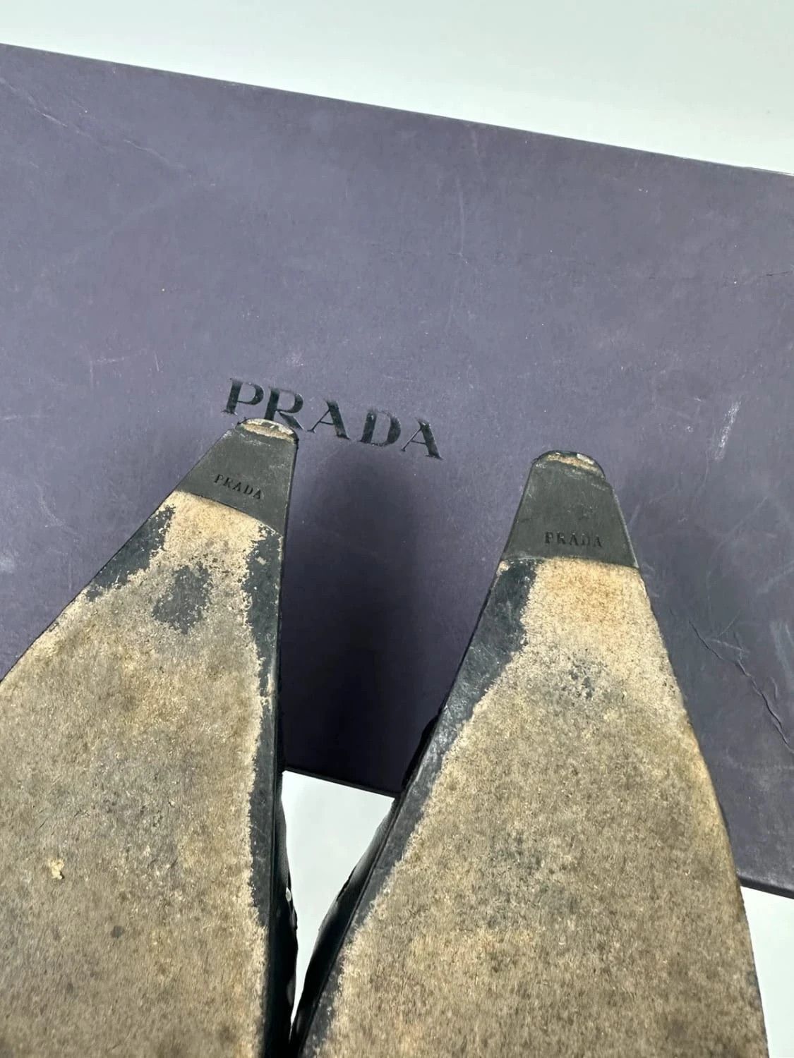 Prada Prada 90’s Black Holes Leather Heels bumps Size US 9 / IT 39 - 14 Thumbnail