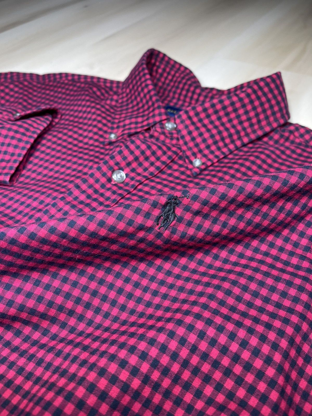 Polo Ralph Lauren Ralph Lauren Button Shirt Men’s Sz L Red Plaid Slim Fit L/S Size US L / EU 52-54 / 3 - 1 Thumbnail