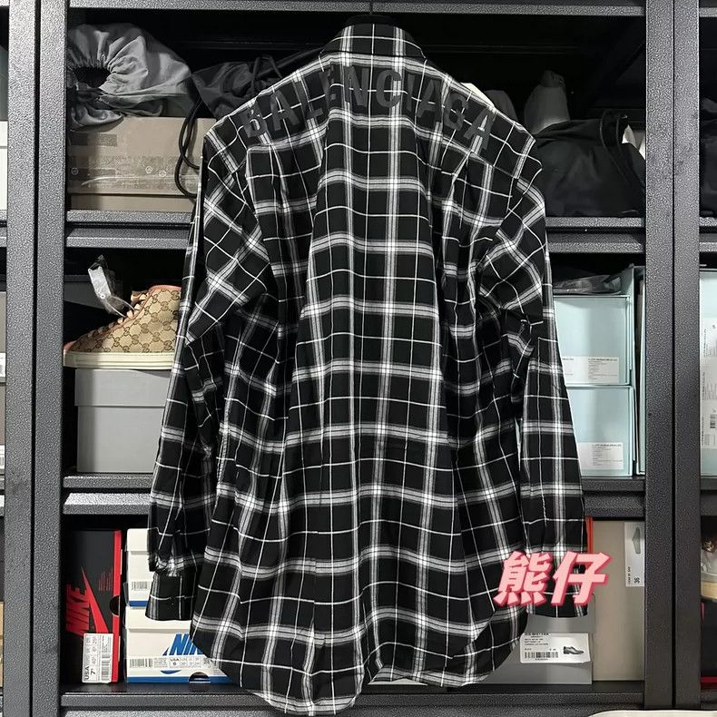 Balenciaga Balenciaga size 38 Logo stripe long sleeve shirt back logo Size US XS / EU 42 / 0 - 2 Thumbnail