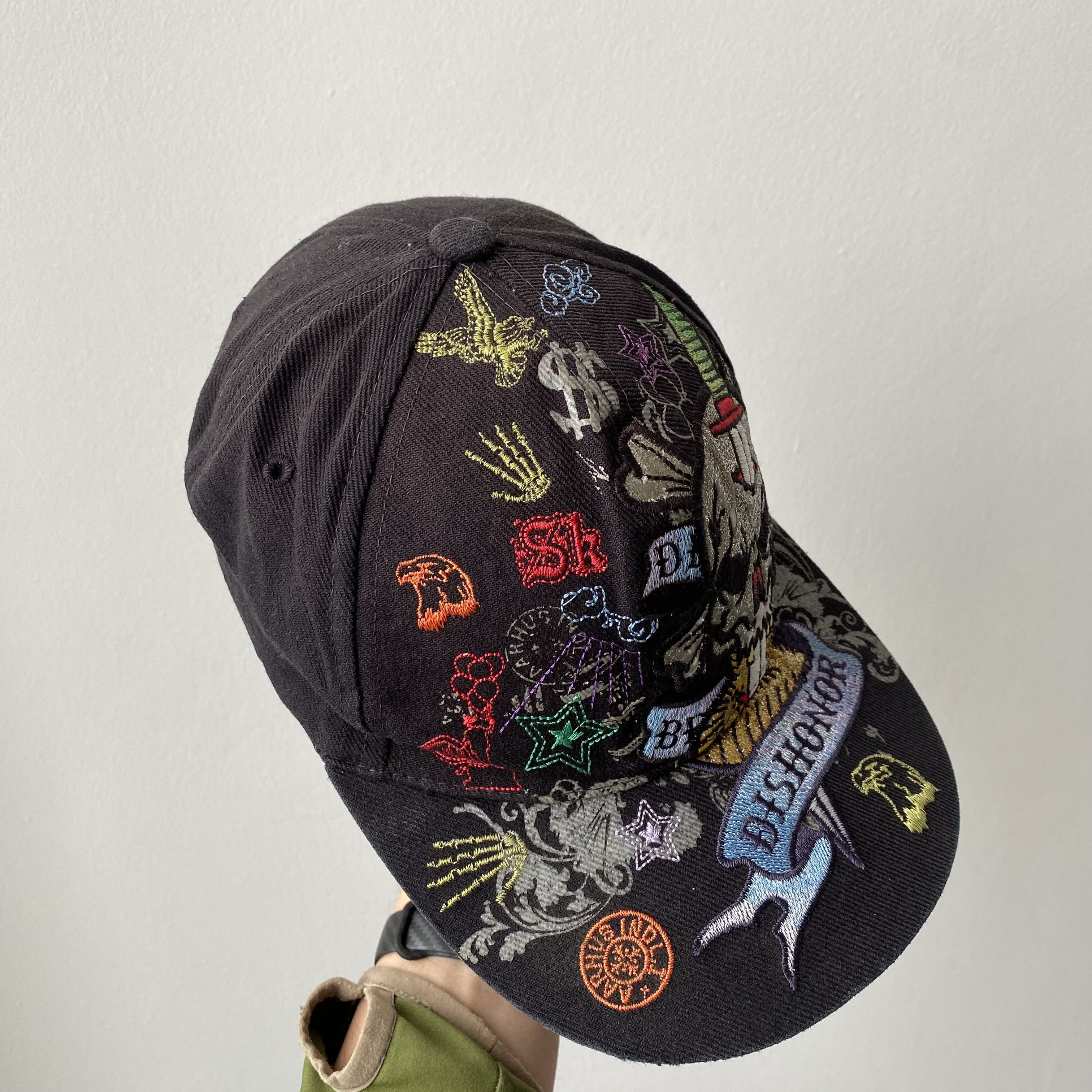 Ed Hardy Vintage Ed Hardy style skull logo Cap Y2K hat Size ONE SIZE - 6 Thumbnail