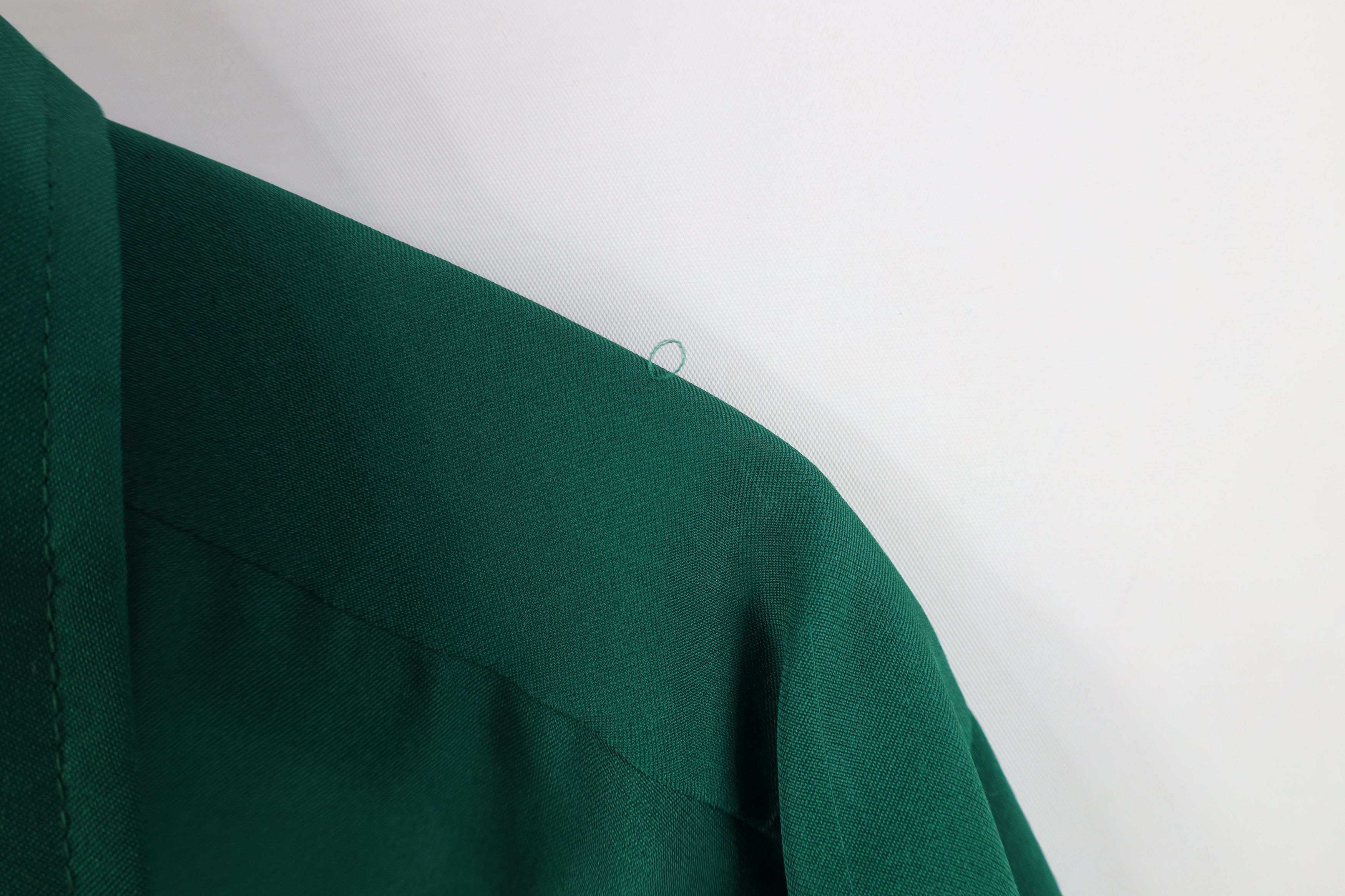 Vintage Vintage 70s Streetwear Knit Collared Button Shirt Green USA Size US M / EU 48-50 / 2 - 7 Thumbnail