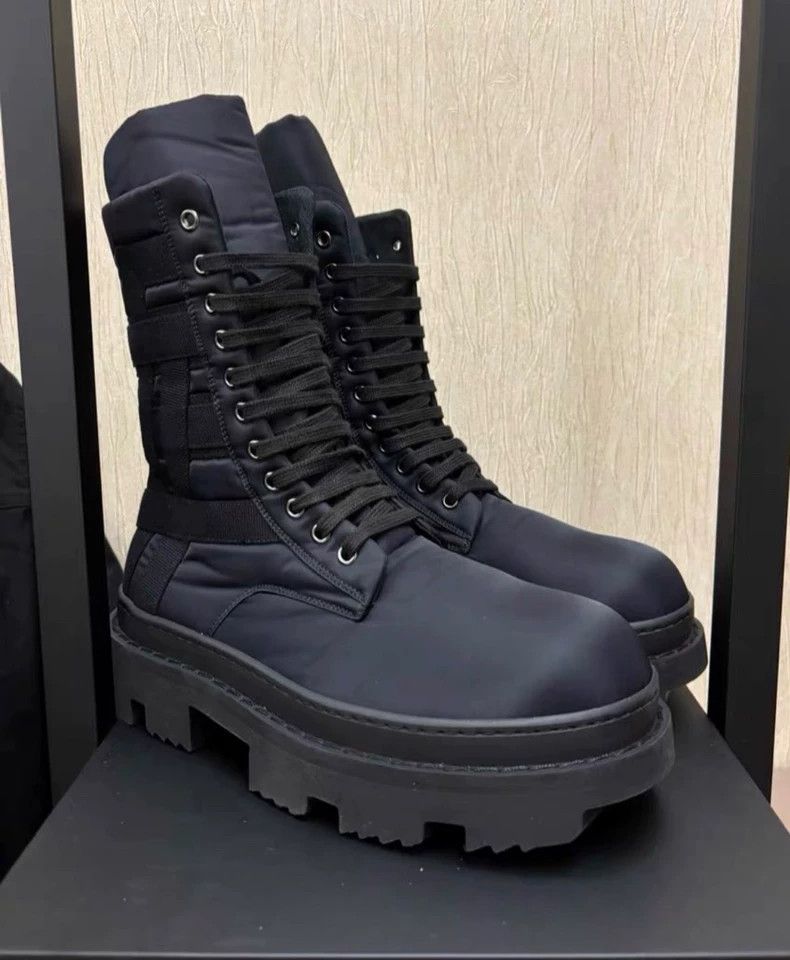 Pre-owned Rick Owens Drkshdw Megatooth High-top Boots-dmc In Black